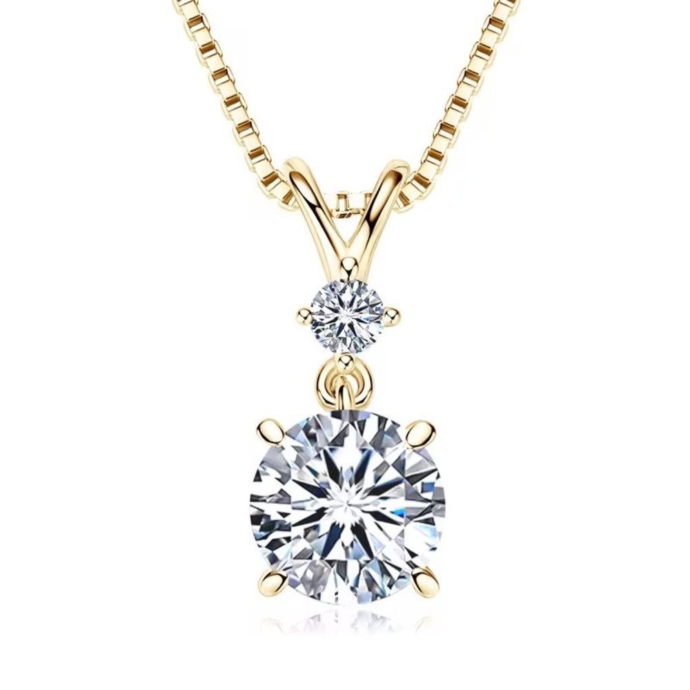 ROUGEMONT Silberkette Moissanit Damen Halskette -925 Sterling Silber 6,5mm günstig online kaufen