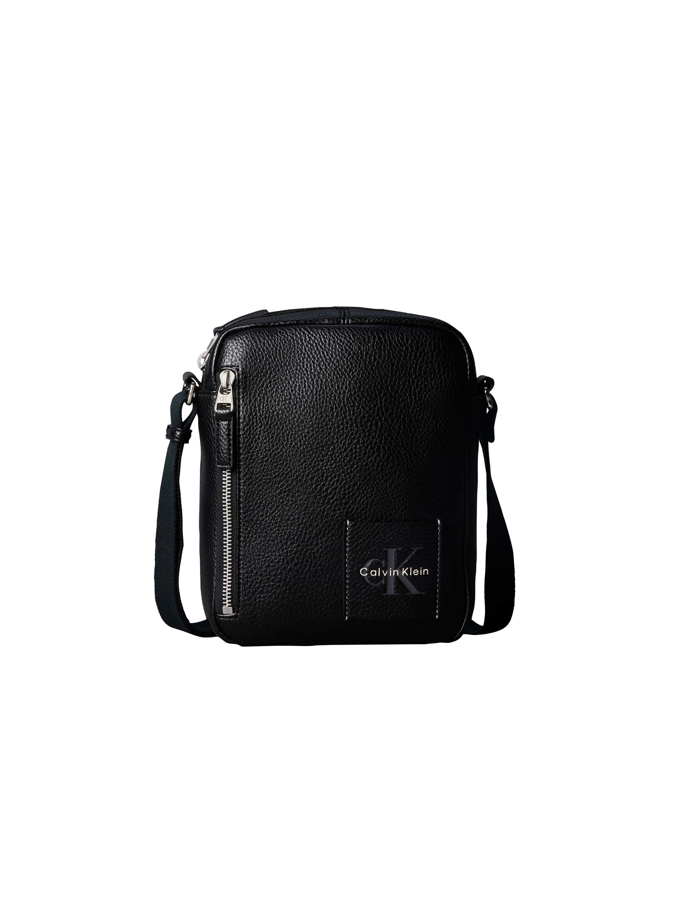 Calvin Klein Umhängetasche BOLD PEBBLE SIMPLE REPORTER, Mini Bag, Cross Body Bag mit Münzsteckfach außen