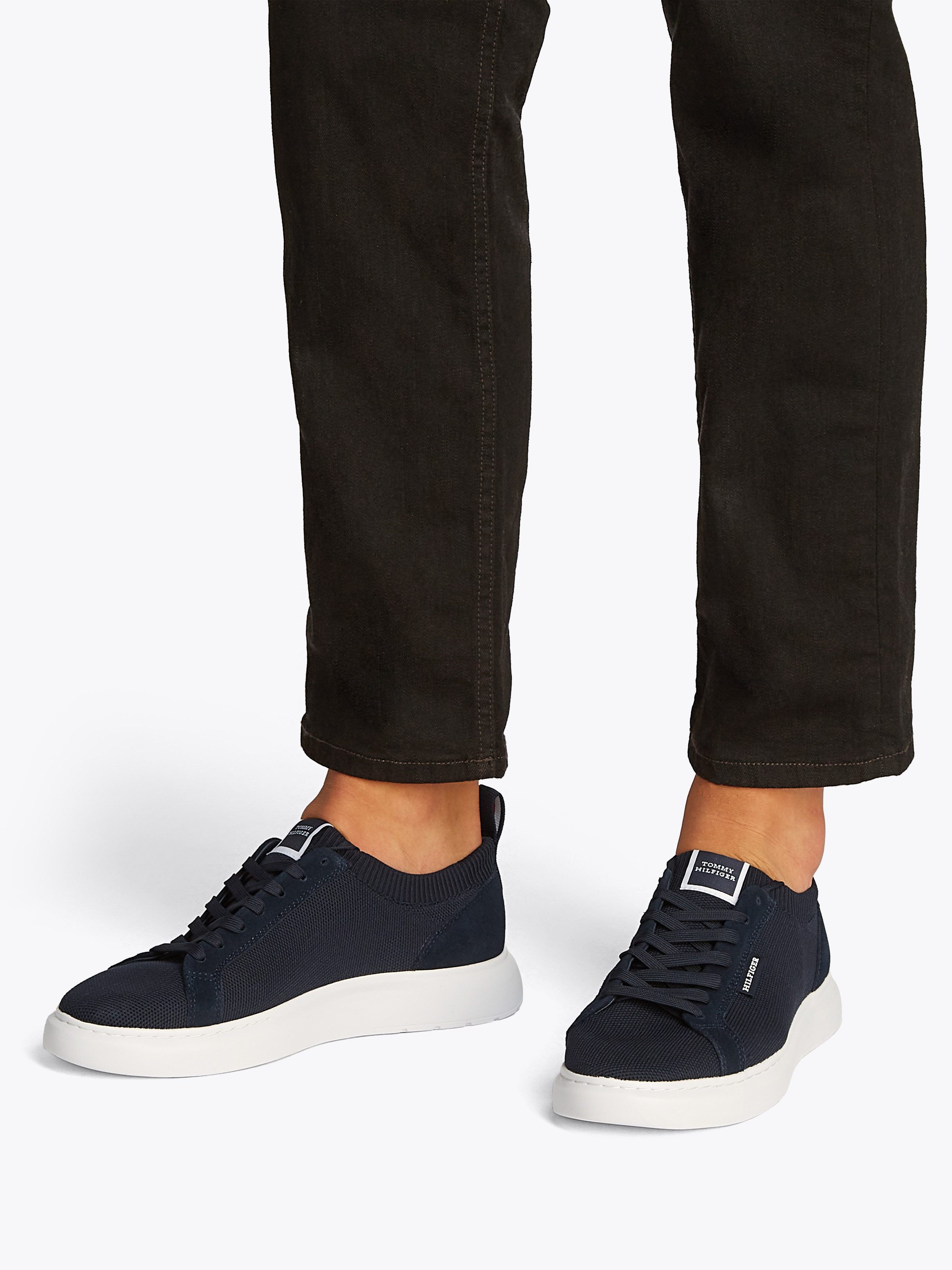 Tommy Hilfiger LIGHT CUPSOLE KNIT SEASONAL Sneaker, Freizeitschuh, Halbschu günstig online kaufen