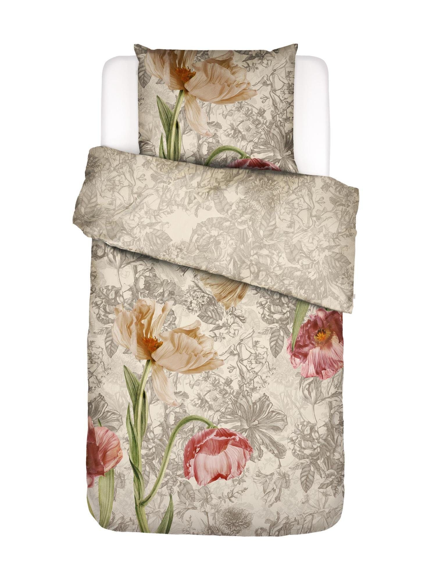 Essenza Bettwäsche Annabel, Mako-Satin, 2 teilig, mit floralem Muster