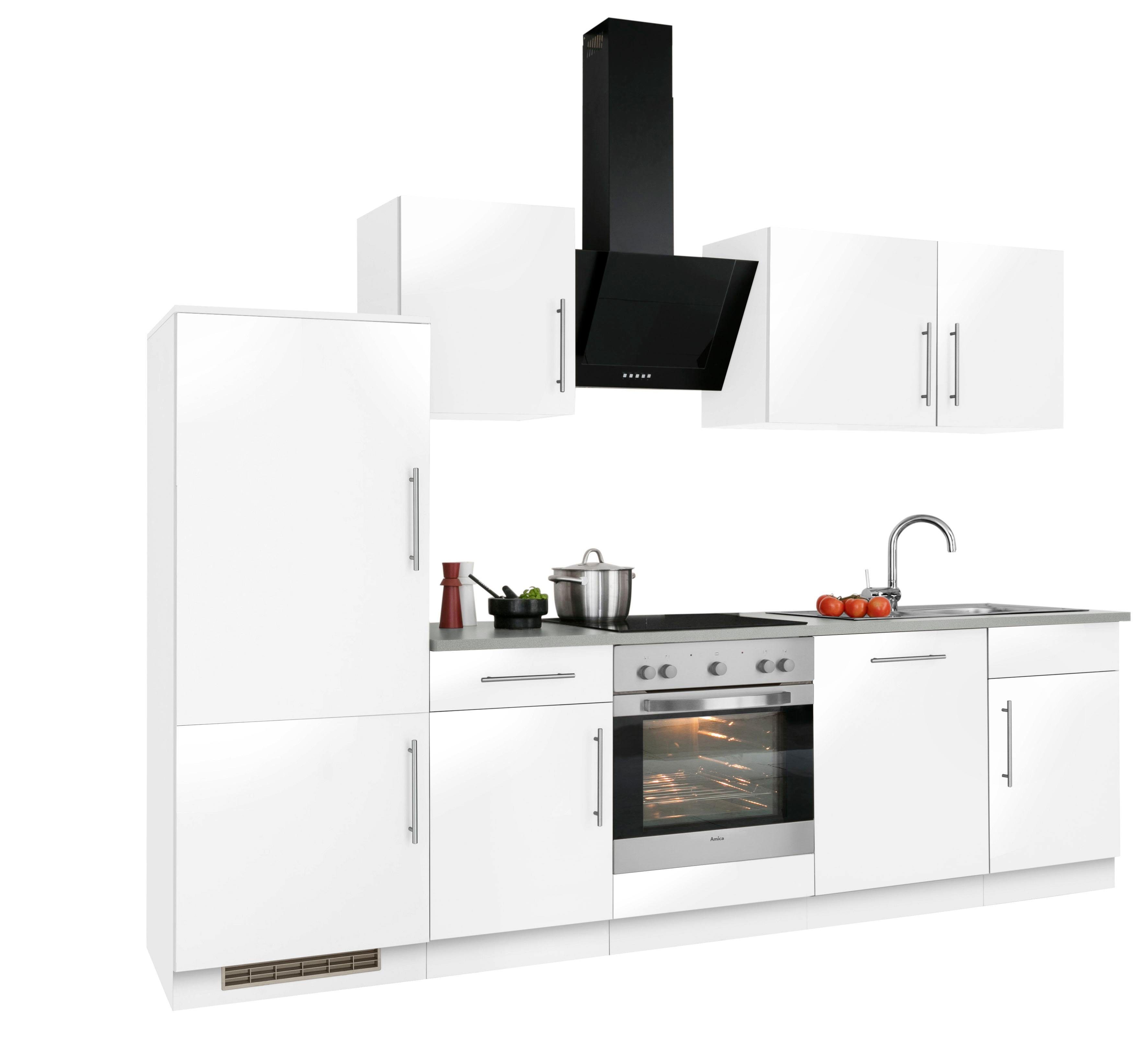 wiho Küchen Küchenzeile Cali, ohne E-Geräte, Breite 280 cm