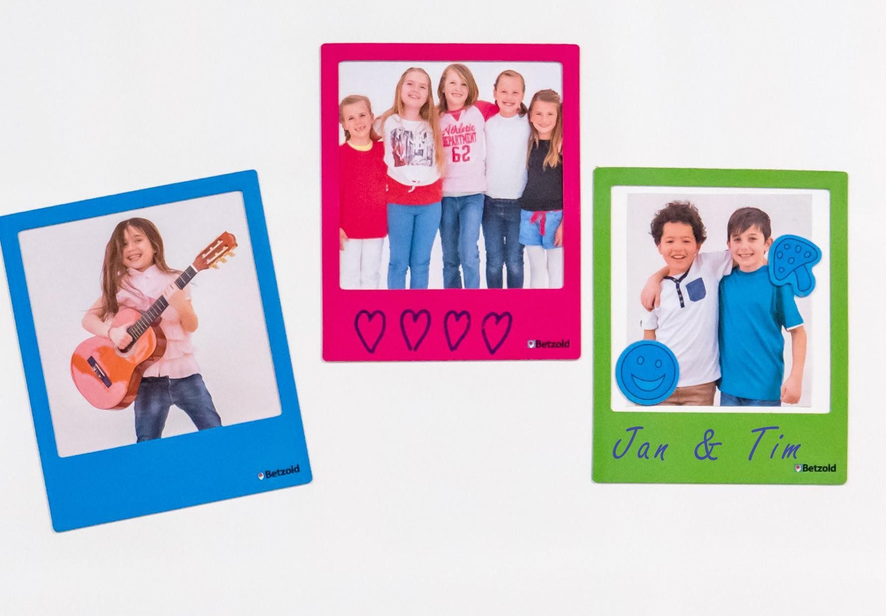Betzold Magnet magnetische Bilderrahmen, 12 Stück mit Motivmagneten