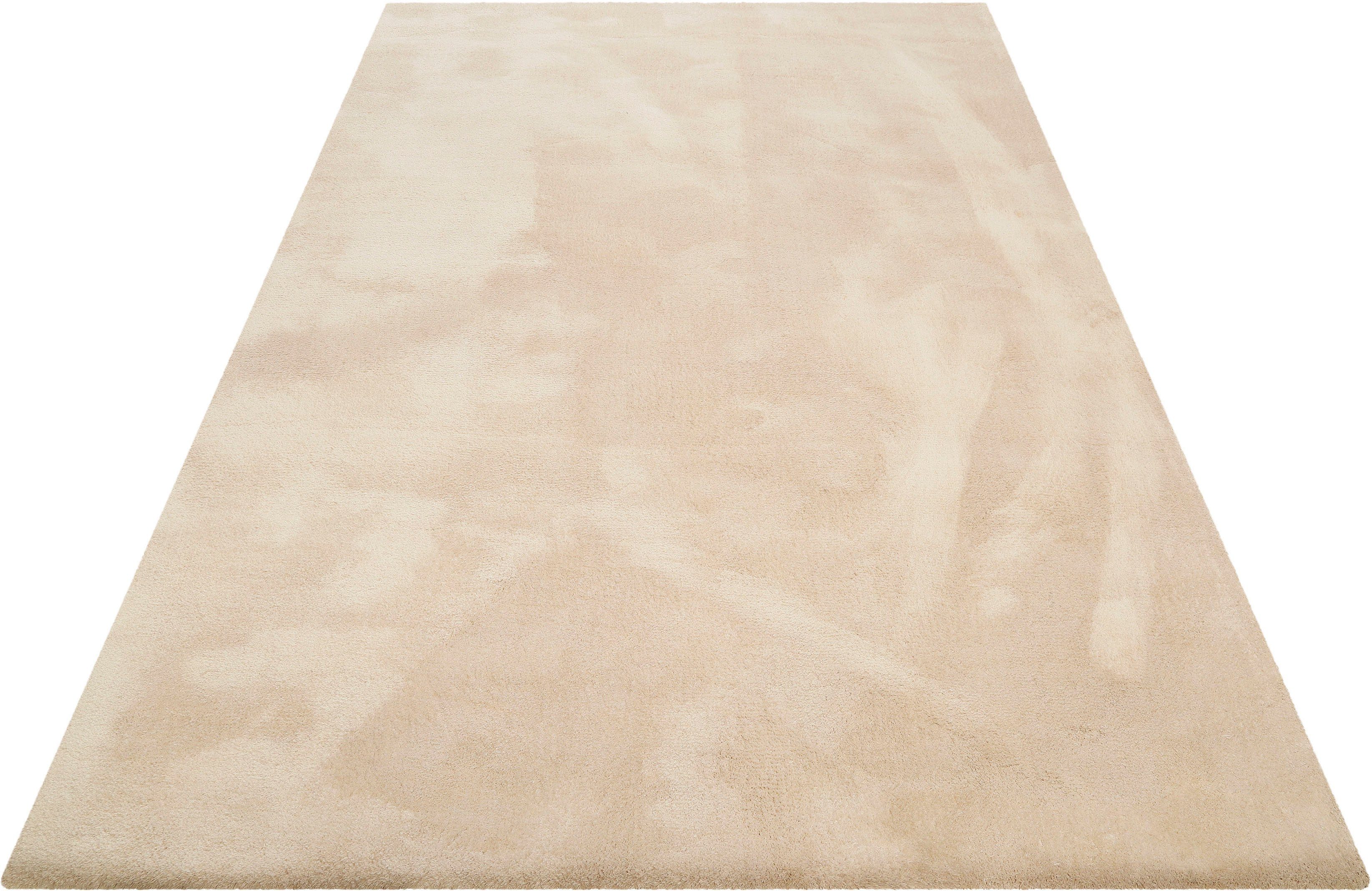 Wecon home Basics Teppich Vanessa, rechteckig, Höhe: 20 mm, besonders weich durch Mikrofaser, Wohnzimmer