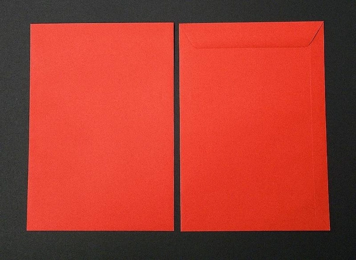 Blanke Briefhüllen Versandtasche Versandtaschen 220x312mm 120g/qm gummiert VE=100 Stück rubin.