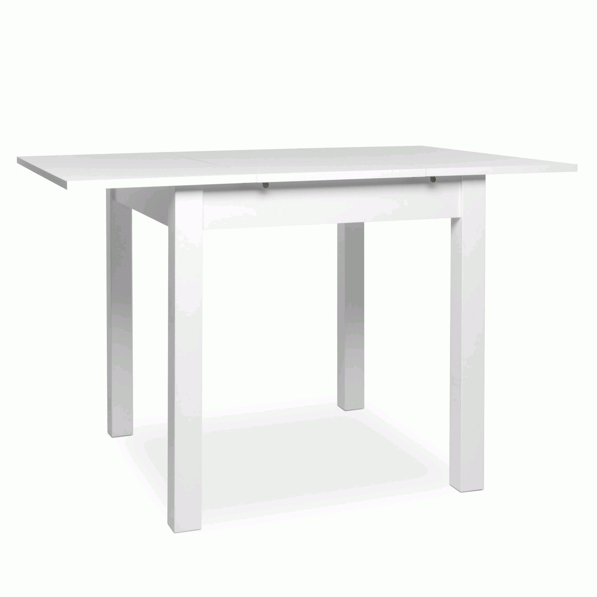 Newroom Esstisch Noa, ausziehbar inkl. 40cm Tischplatte Weiß Küchentisch Speisetisch