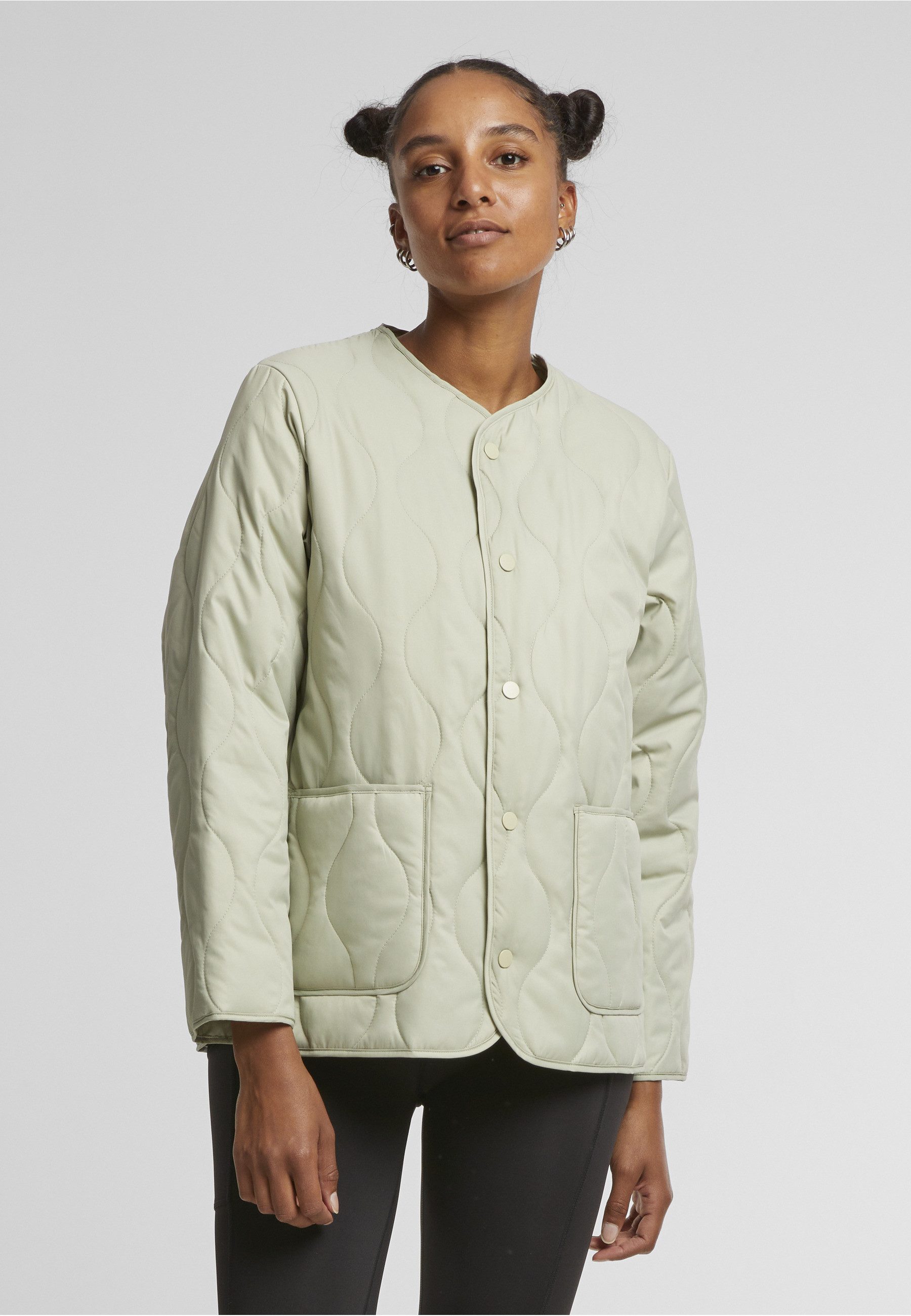 URBAN CLASSICS Allwetterjacke Urban Classics Ladies Quilted Jacket (1-St)