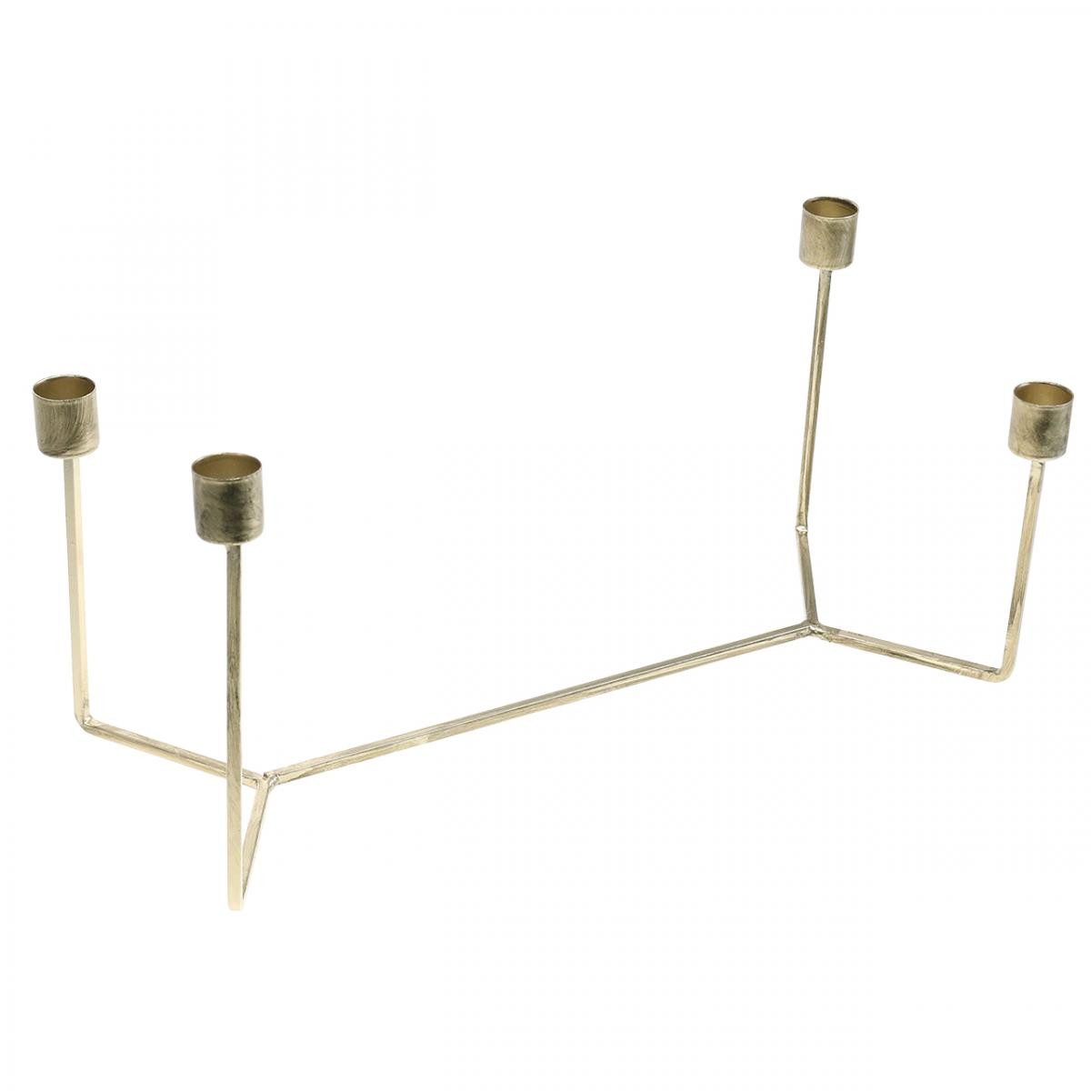 Florists Products Kerzenhalter Kerzenständer Champagner Metall für Adventskränze und