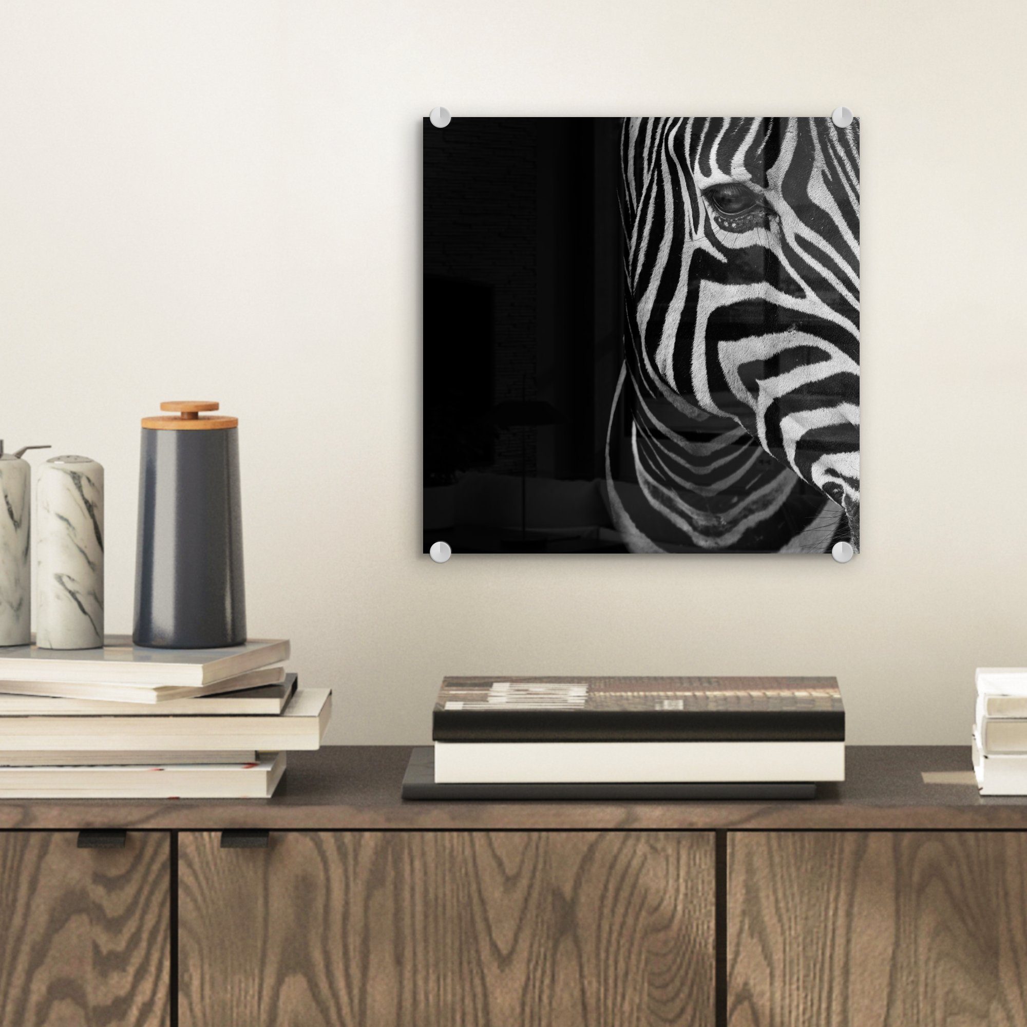 MuchoWow Acrylglasbild Tiere - Zebra - günstig online kaufen