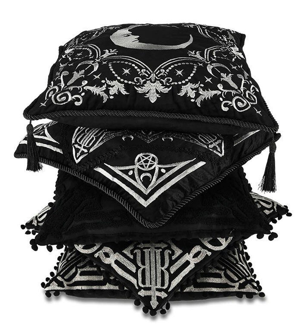 black Dekokissen blair 45x45 Restyle von Dekokissen Restyle Gothic