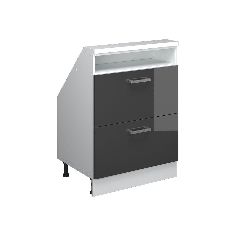 Vicco Unterschrank R-Line, Anthrazit Hochglanz/Weiß, 60 günstig online kaufen