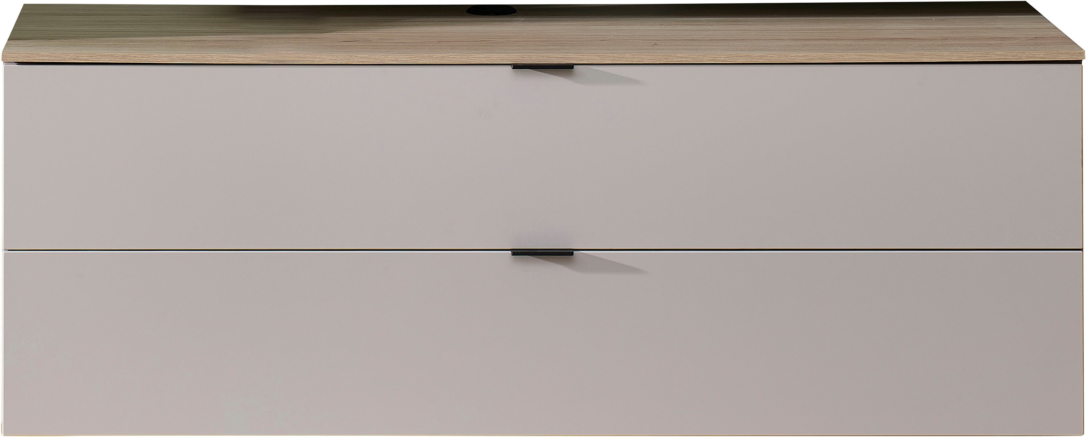 Innostyle TV-Schrank INA TV-Lowboard, 140 x 51 x 44 cm (B/H/T) (1-St) stehend/hängend verwendbar, Klappe, Schubkasten, Softclose