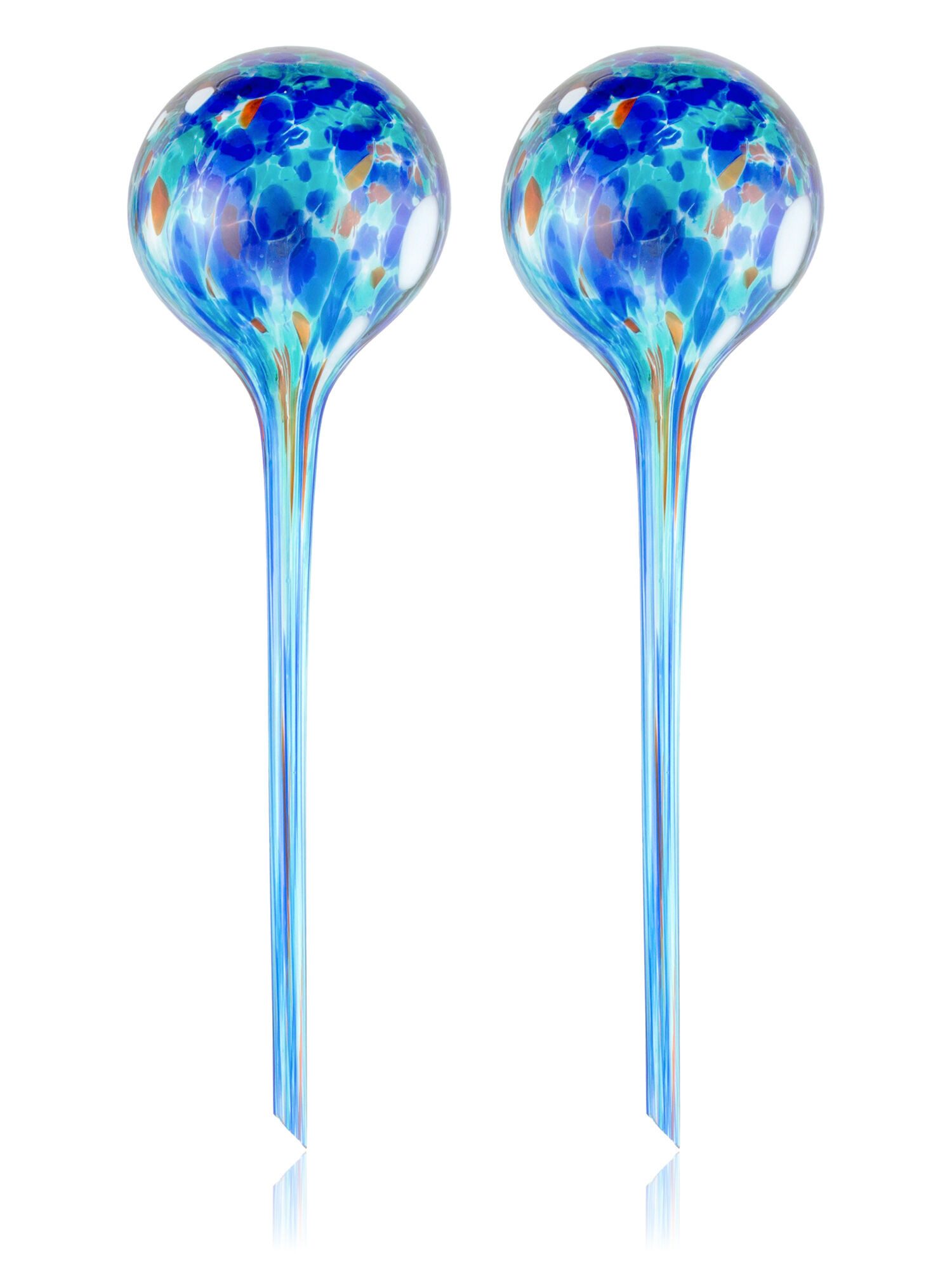 Dekorieren macht glücklich Bewässerungssystem automatische Pflanzenbewässerung bis 10 Tage, (2er-Set), Glas Wasserreservoir für Zimmer- & Balkonpflanzen