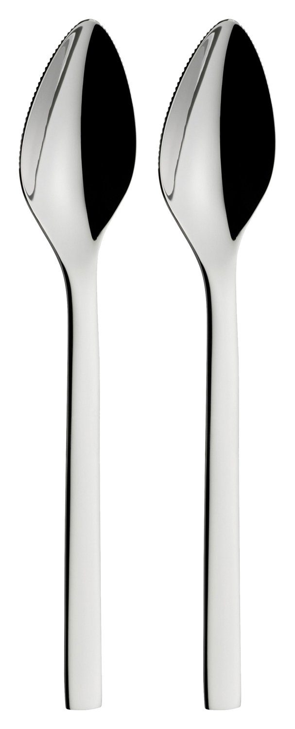 WMF Esslöffel Grapefruitlöffel 2er Set NUOVA, Länge 16 cm, Cromargan Edelstahl 18/10, spülmaschinengeeignet