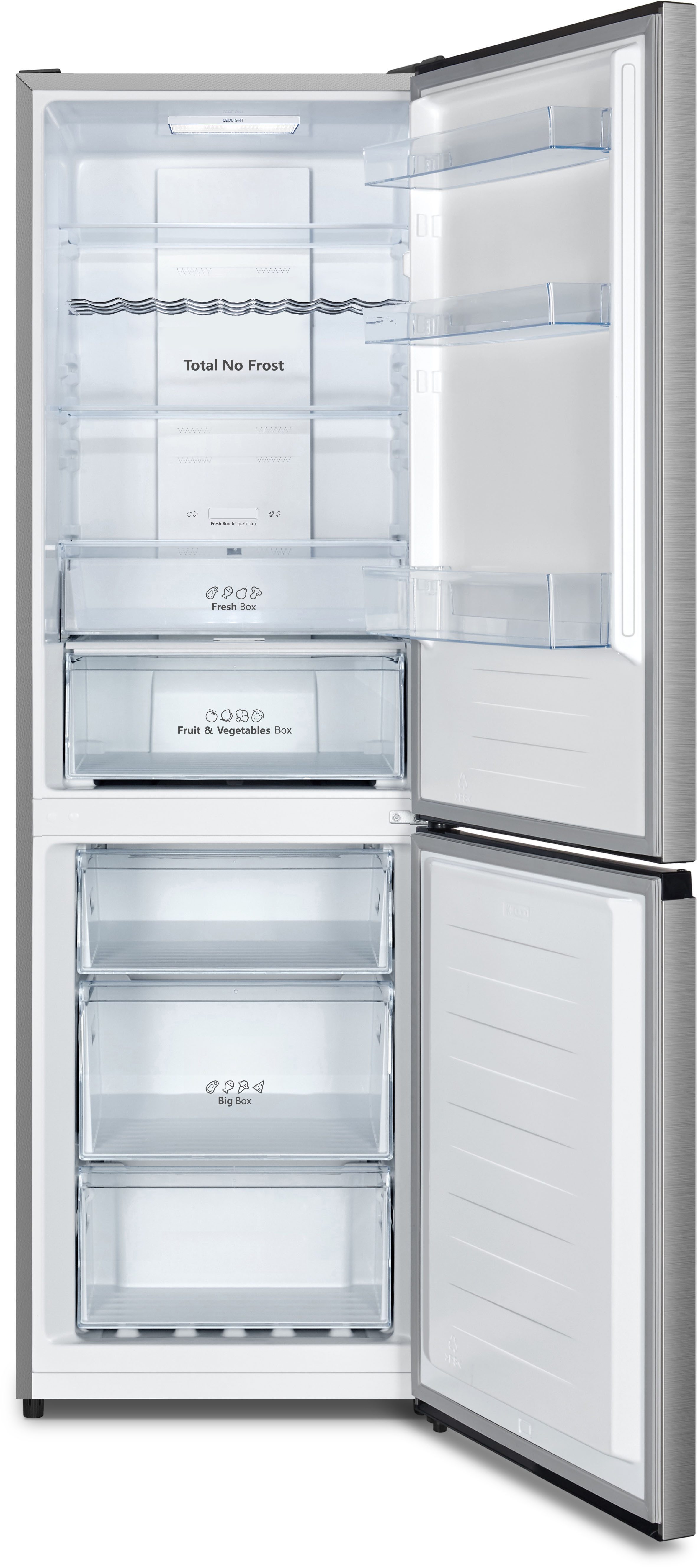 Hisense Kühl-/Gefrierkombination RB390N4CCD, 186 cm hoch, 59,5 cm breit, Außen-Display