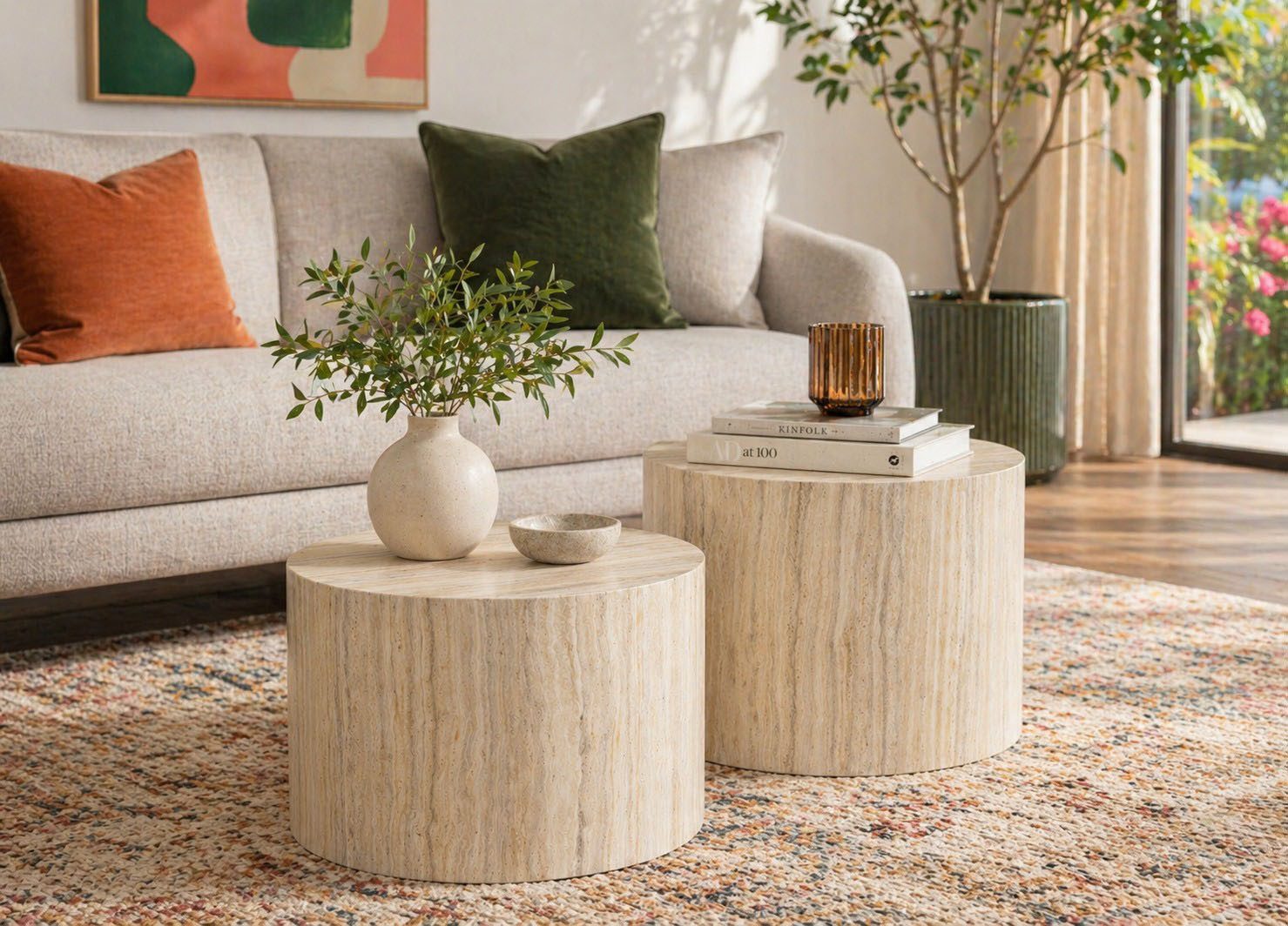 ACTONA GROUP Couchtisch Dice 2er Set - Steinoptik, modern & stilvoll, skandinavisches Design (Couchtisch, Beistelltisch), OTTOs Choice, Pflegeleichter Beistelltisch, vielseitig, robust