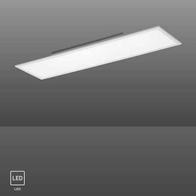 SellTec LED Deckenleuchte LED Panel FLAT 120x30cm, Angenehmes, blendfreies Licht durch weiße Kunststoffabeckung, 1xLED-Board/ 40 Watt, neutralweiß, Lichtfarbe tageslichtweiß, rechteckig, 4000 Lumen