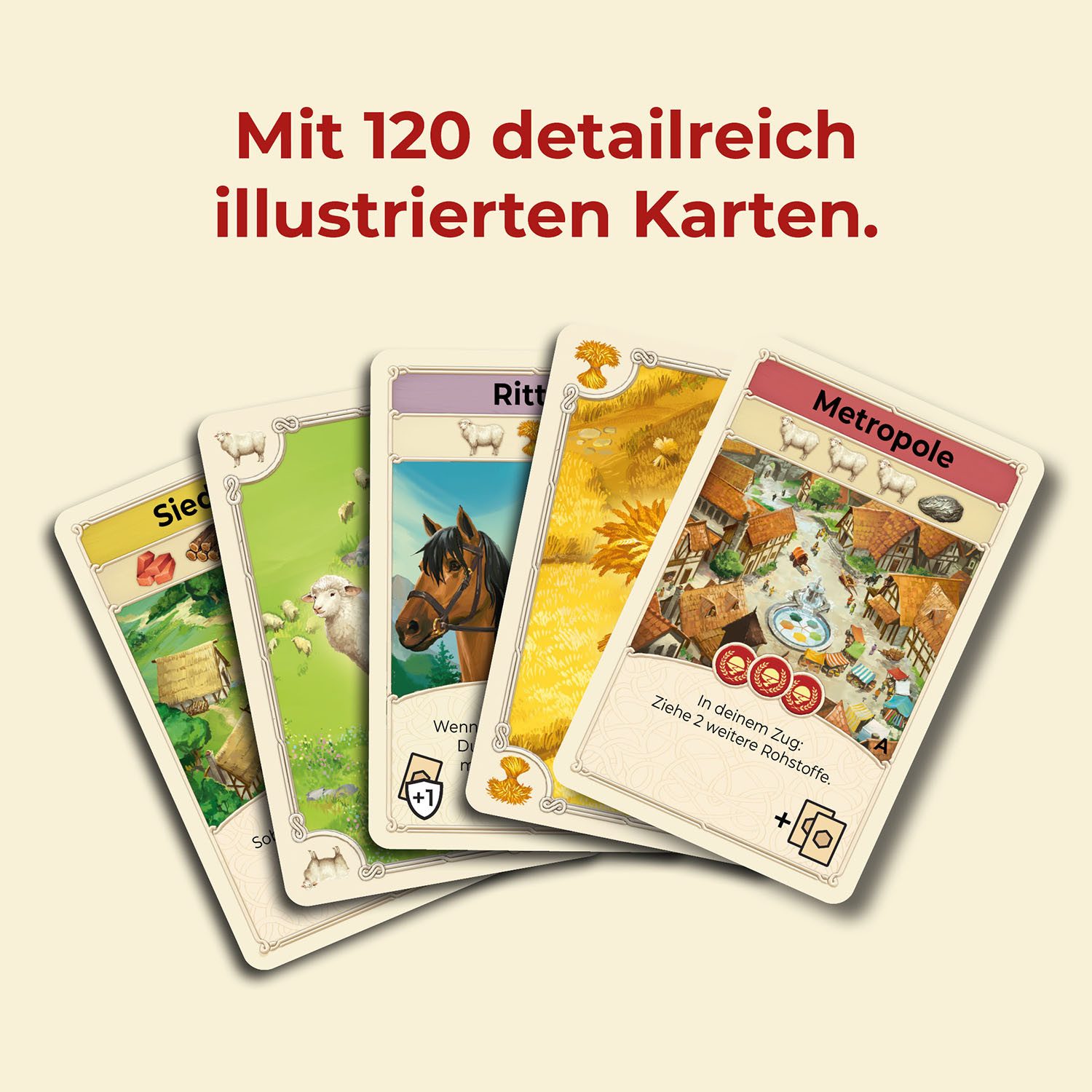 Kosmos Spiel CATAN Das Kartenspiel, Strategiespiel, Made in Germany