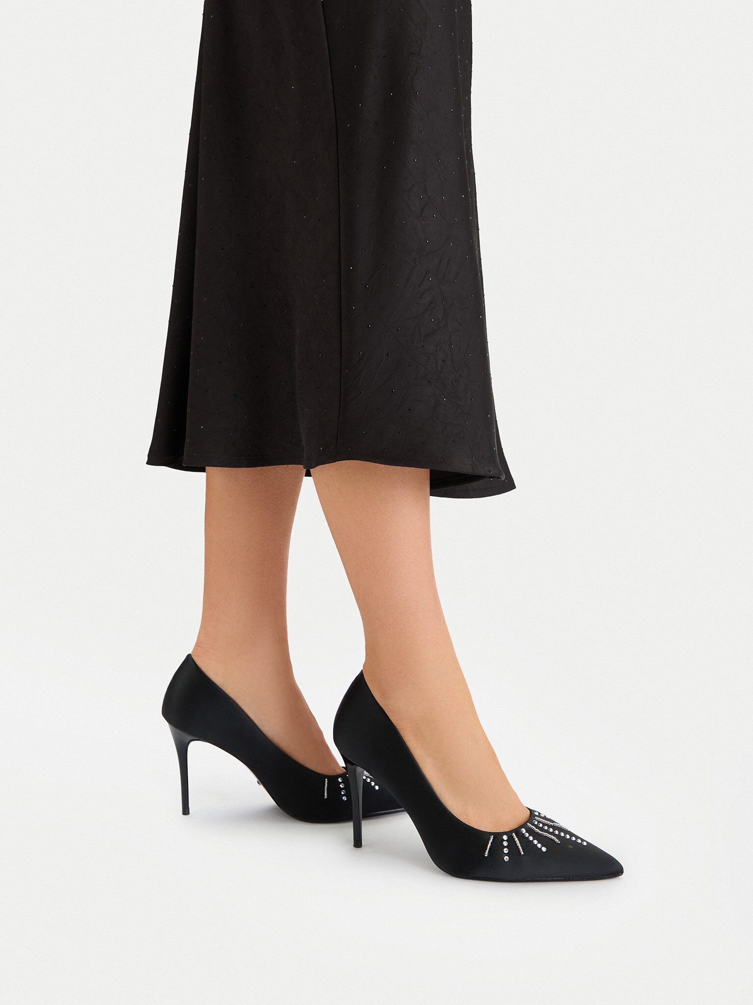 DeeZee Deezee Damen-High Heels Schwarz DeeZee-CEO-CD24-205 Schwarz High-Heel-Stiefel