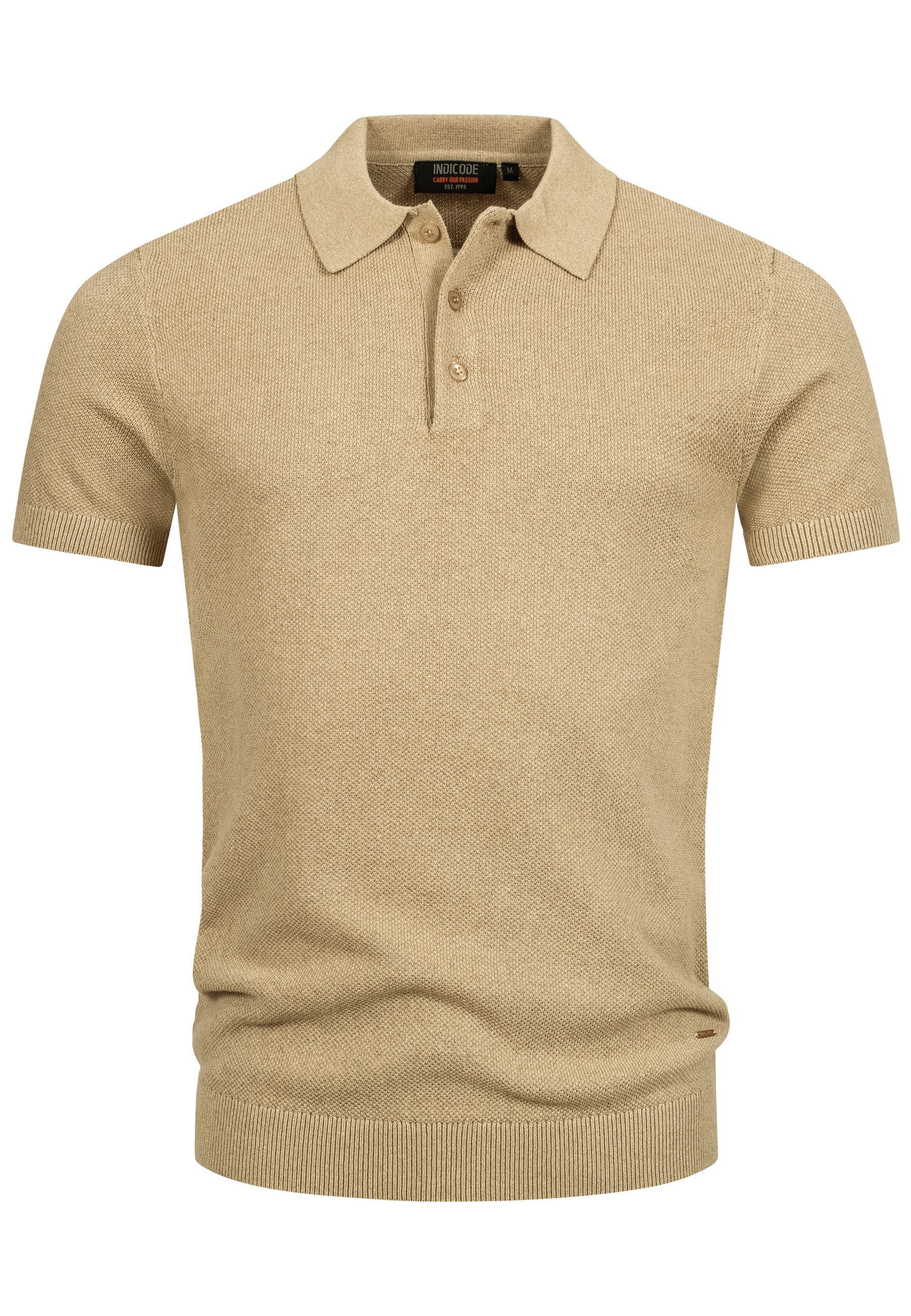 Indicode Poloshirt Herren INVorm Polo Shirt Herrenshirt mit dezent struktur günstig online kaufen