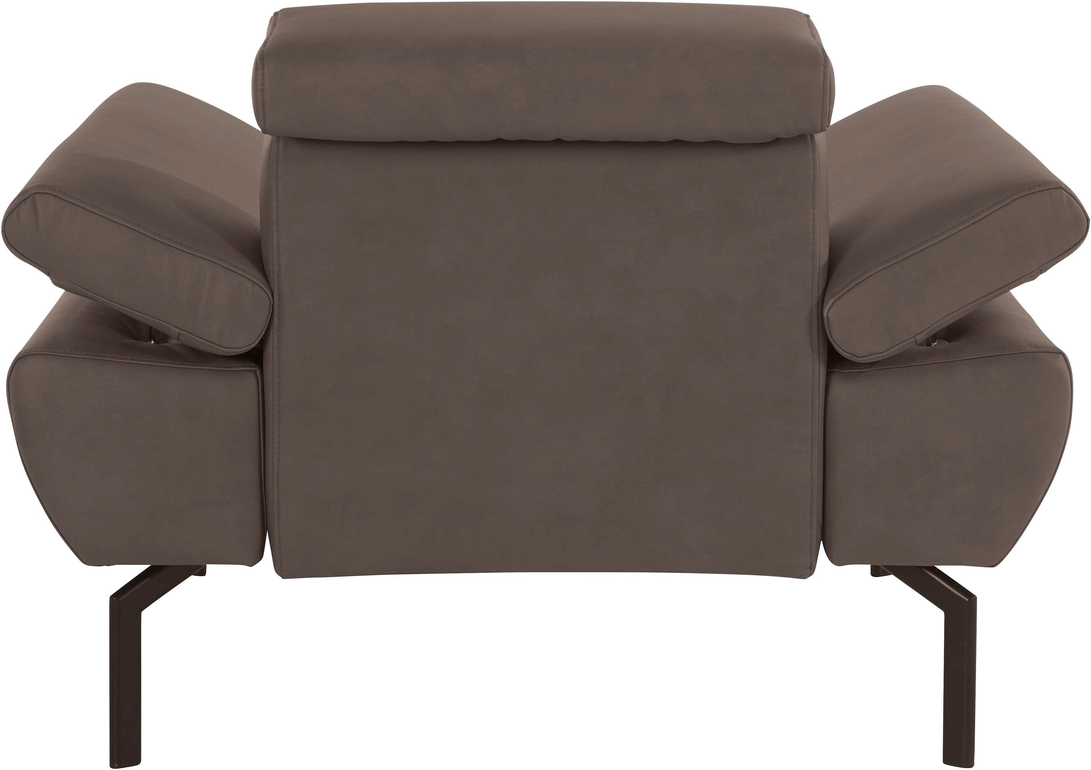 Places of Style Sessel mit wahlweise in Luxus-Microfaser Trapino Luxus, Lederoptik Rückenverstellung