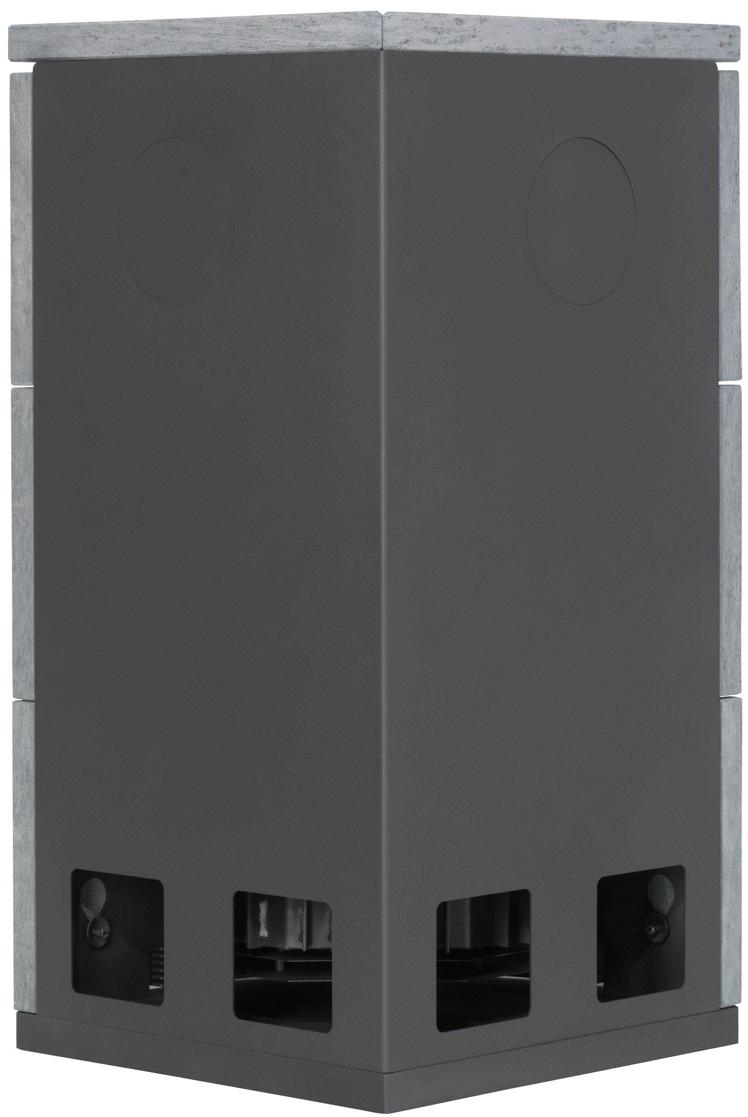 Fireplace Kaminofen Lyon Speckstein, 8,8 kW, Zeitbrand, Eckofen