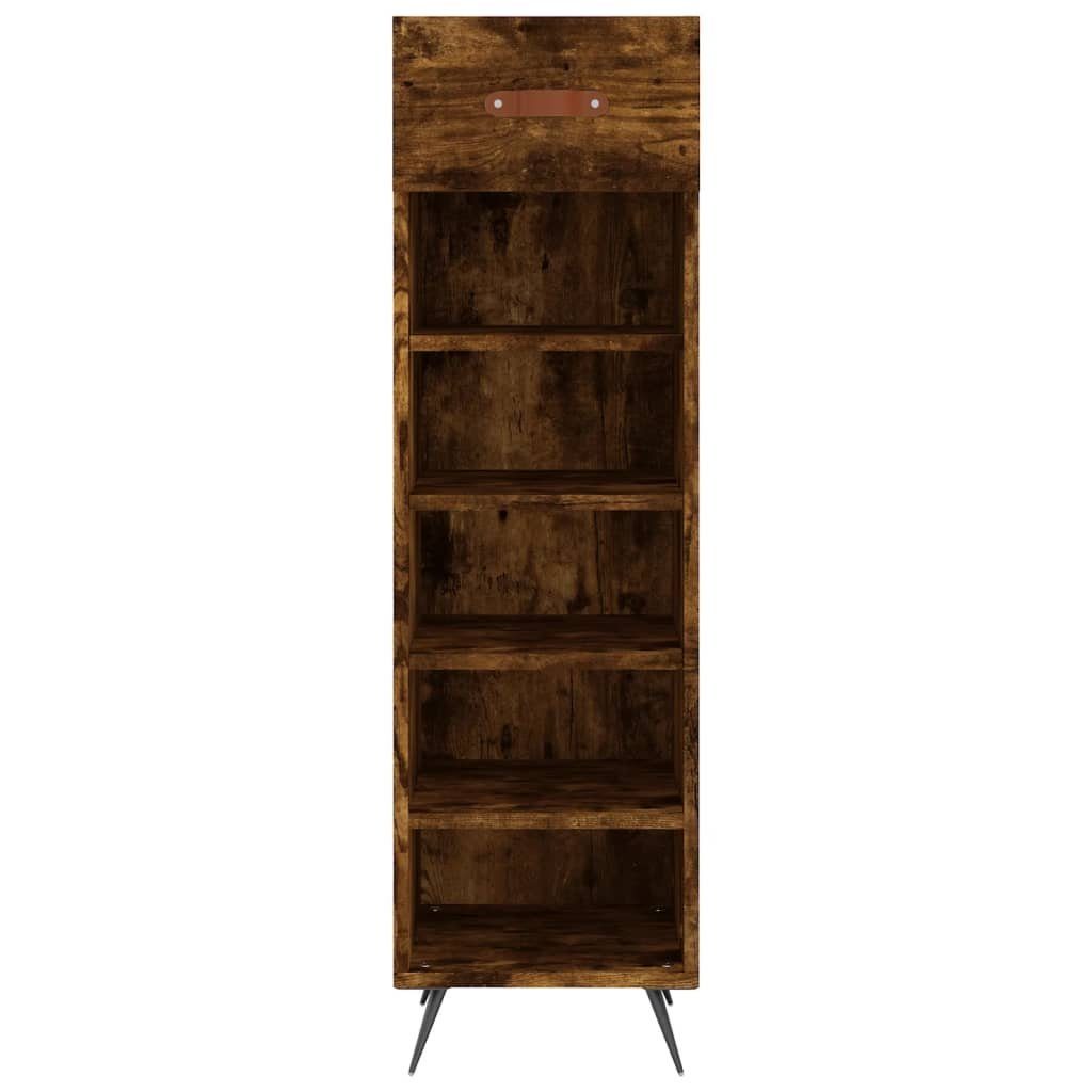 (1-St) Räuchereiche Holzwerkstoff vidaXL 30x35x105 cm Kleiderschrank Schuhschrank