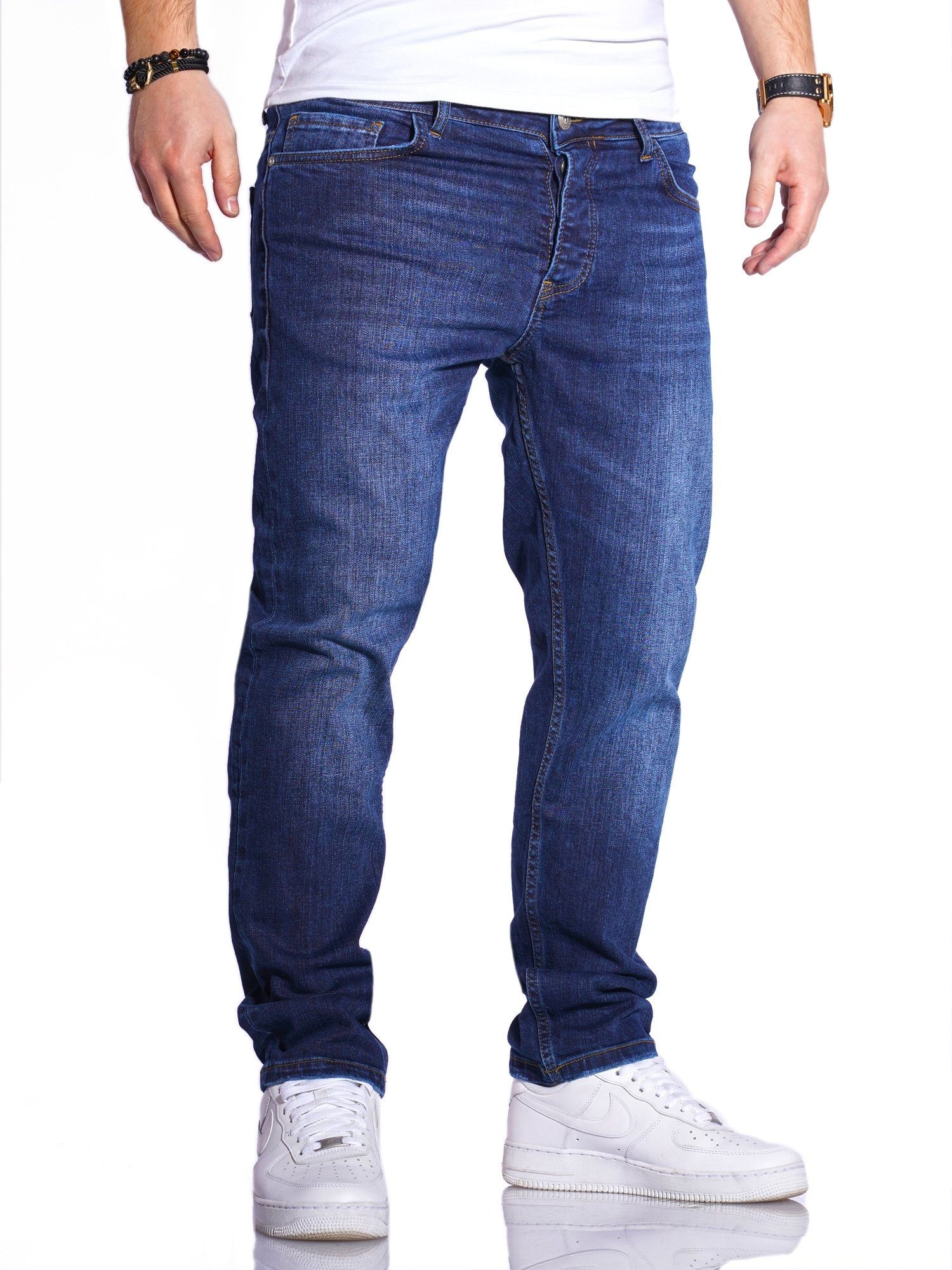 blau Rello & Reese geraden im Schnitt Nick Straight-Jeans