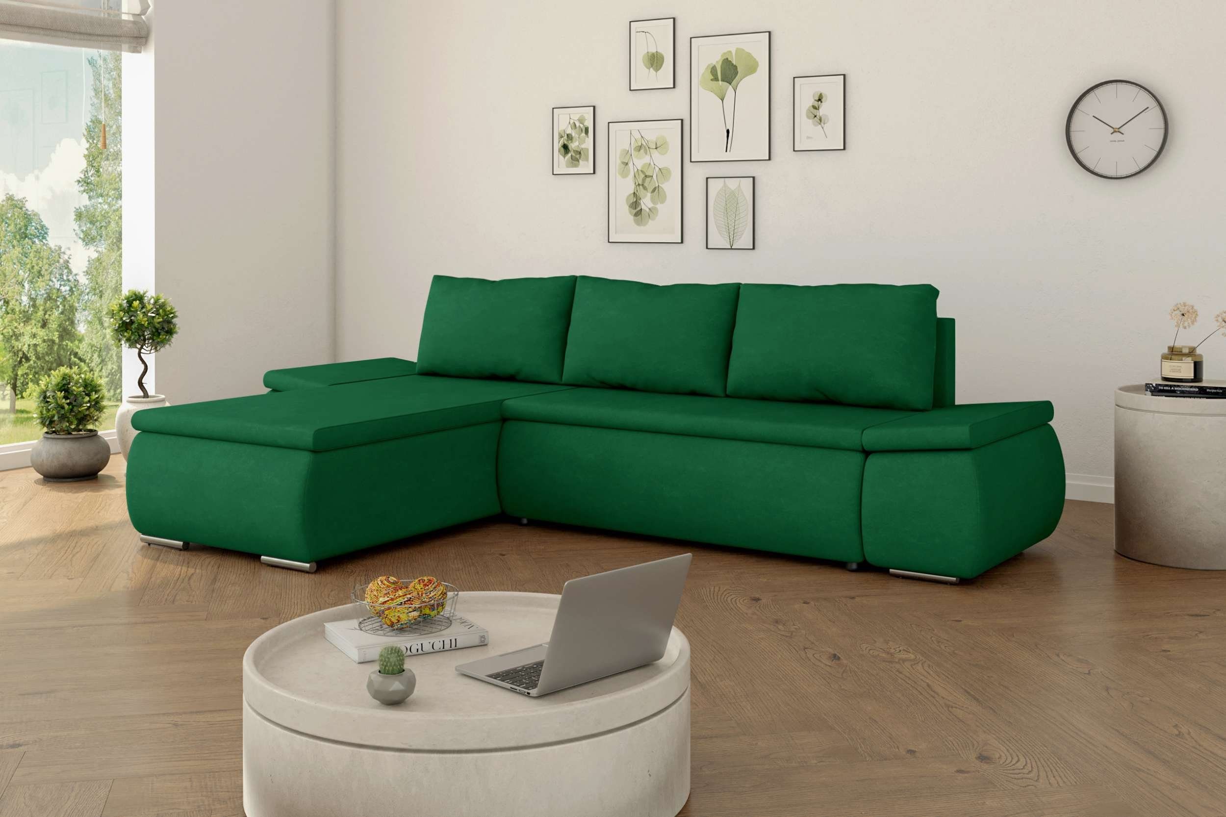 Stylefy Modern links Bettfunktion, Design stellbar, Raum oder frei Wellenfederung, mit mane mit im L-Form, Eckcouch, rechts Olin, Ecksofa bestellbar,