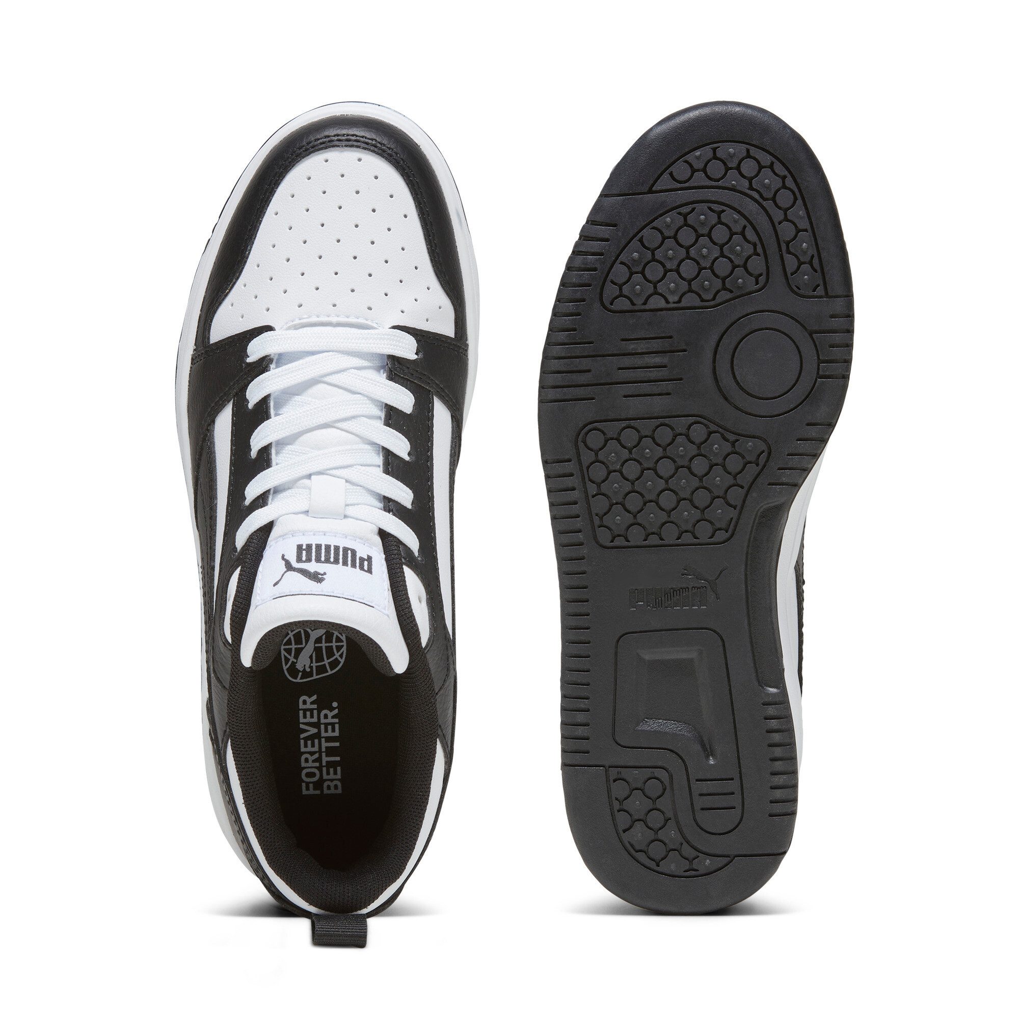 PUMA REBOUND V6 LO JR Sneaker (für Jugendliche) mit Schnürverschluss, dämpfendes Fußbett, aus Synthetik – Bild 4 von 5