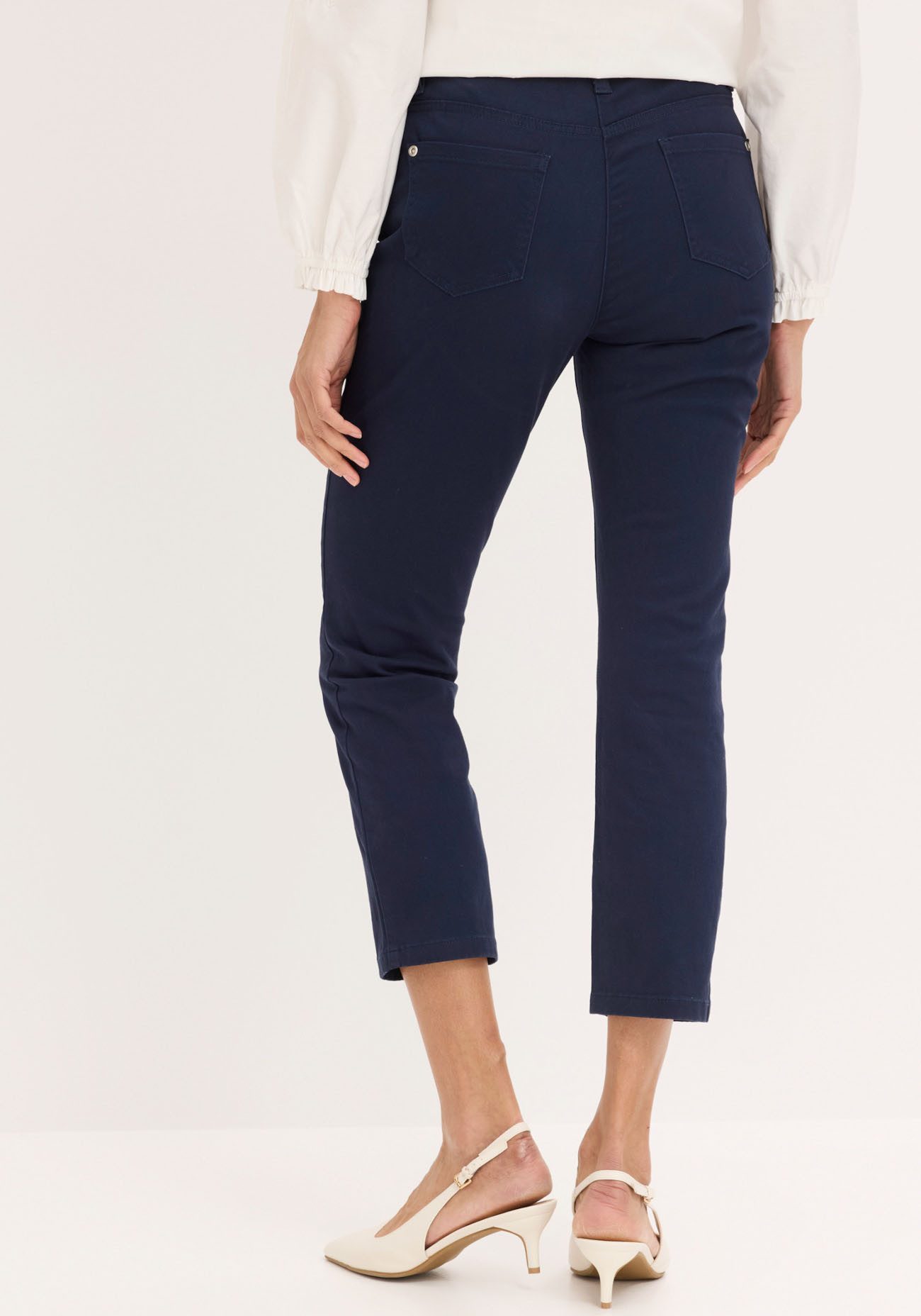 bonprix Stretch-Hose 7/8-Länge, schmale Passform, aus überwiegend Baumwolle