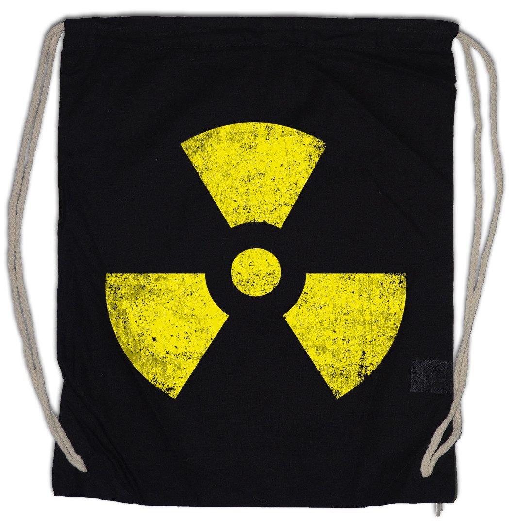 Turnbeutel Black Radioactive Vintage Symbol Turnbeutel Goth TBBT Cyber Hardcore