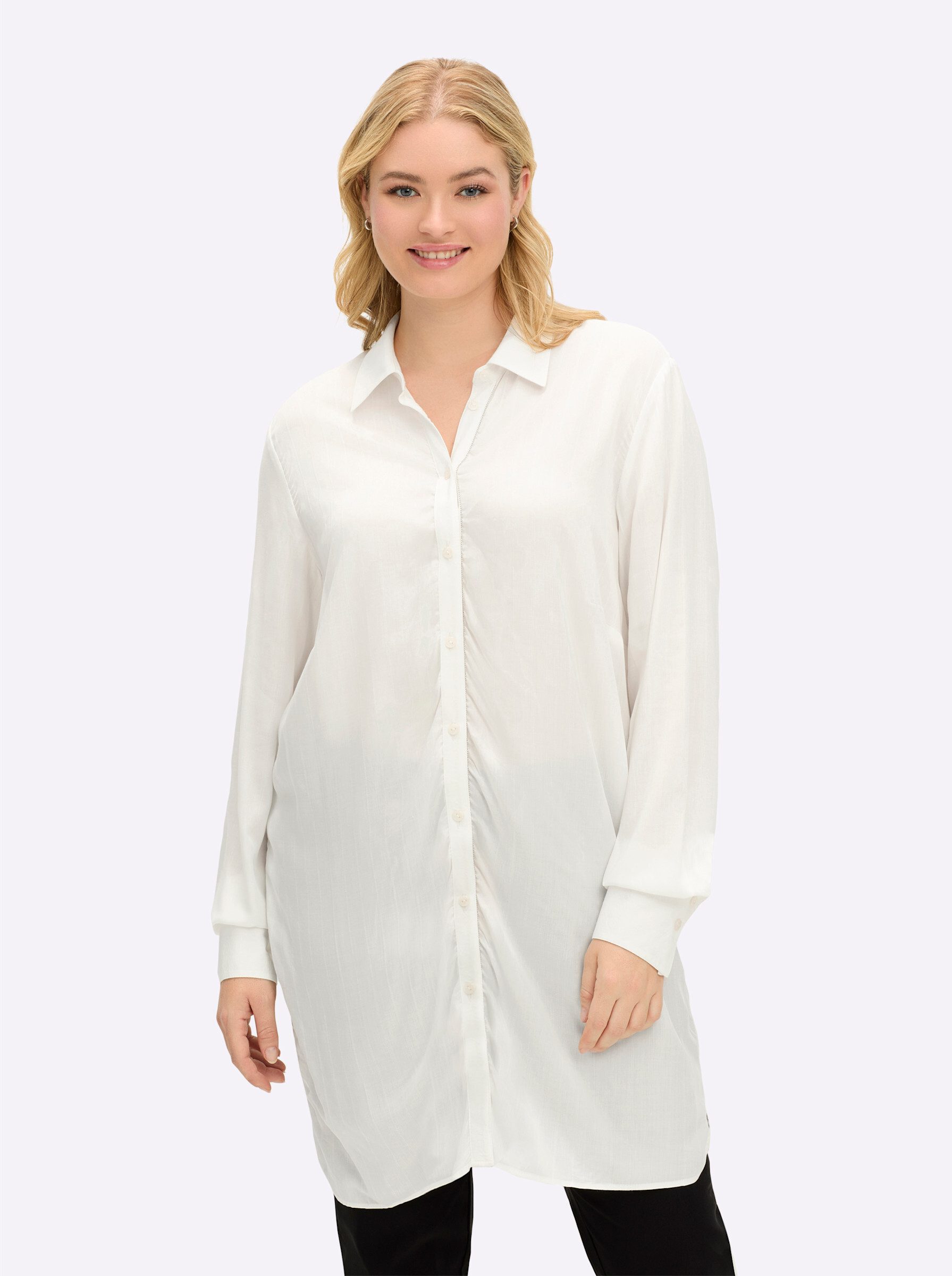 Sheego Klassische Bluse Hemdbluse Langarm günstig online kaufen