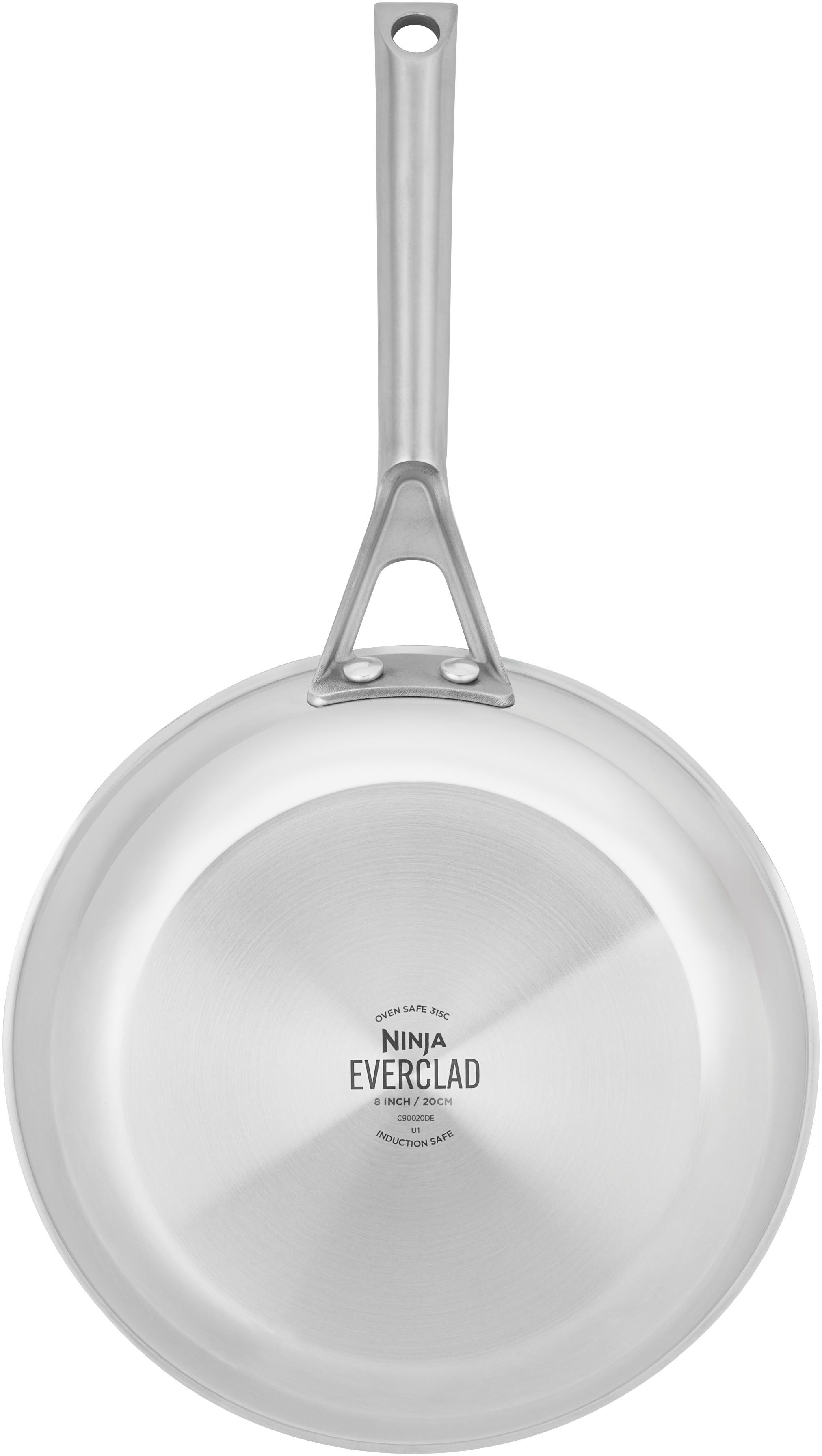 NINJA Bratpfanne Ninja EverClad Edelstahl-Pfanne C900DE, Edelstahl (1-tlg), Entwickelt für den Einsatz unter schwierigsten Kochbedingungen