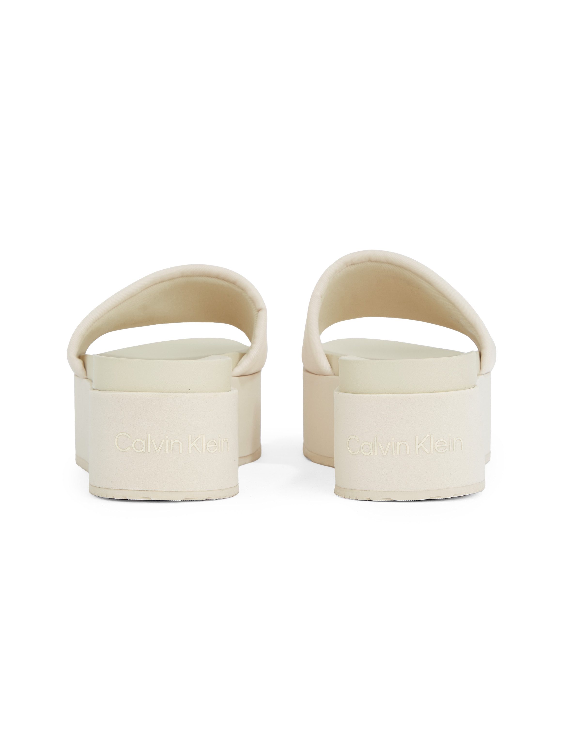 Calvin Klein Jeans FLATFORM SANDAL SLIDE IN NYLON Pantolette, Poolslides, S günstig online kaufen