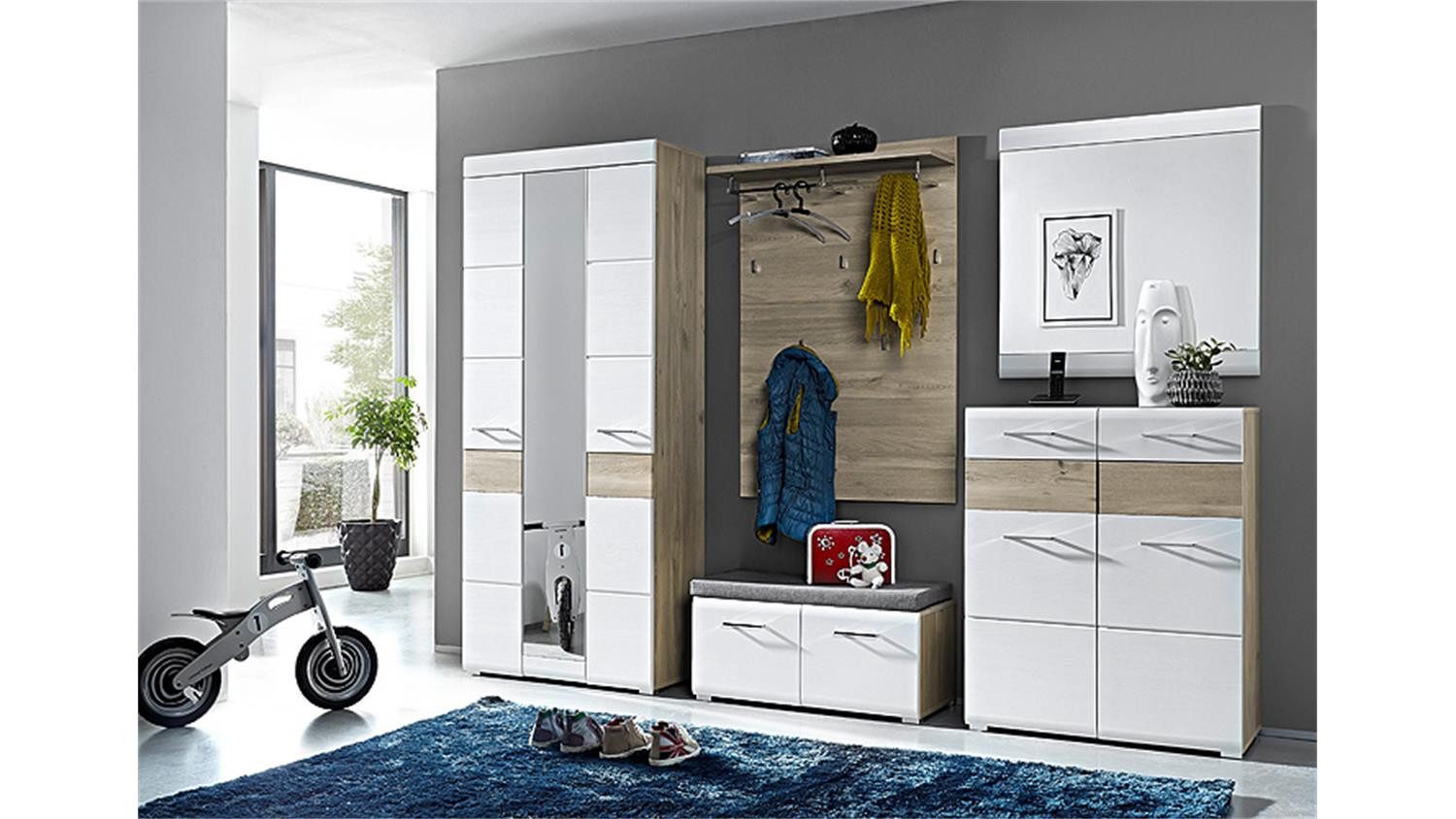 Innostyle Garderobenpaneel Garderobenpaneel Funny Paneel Garderobe Silbereiche Breite ca, 84 cm