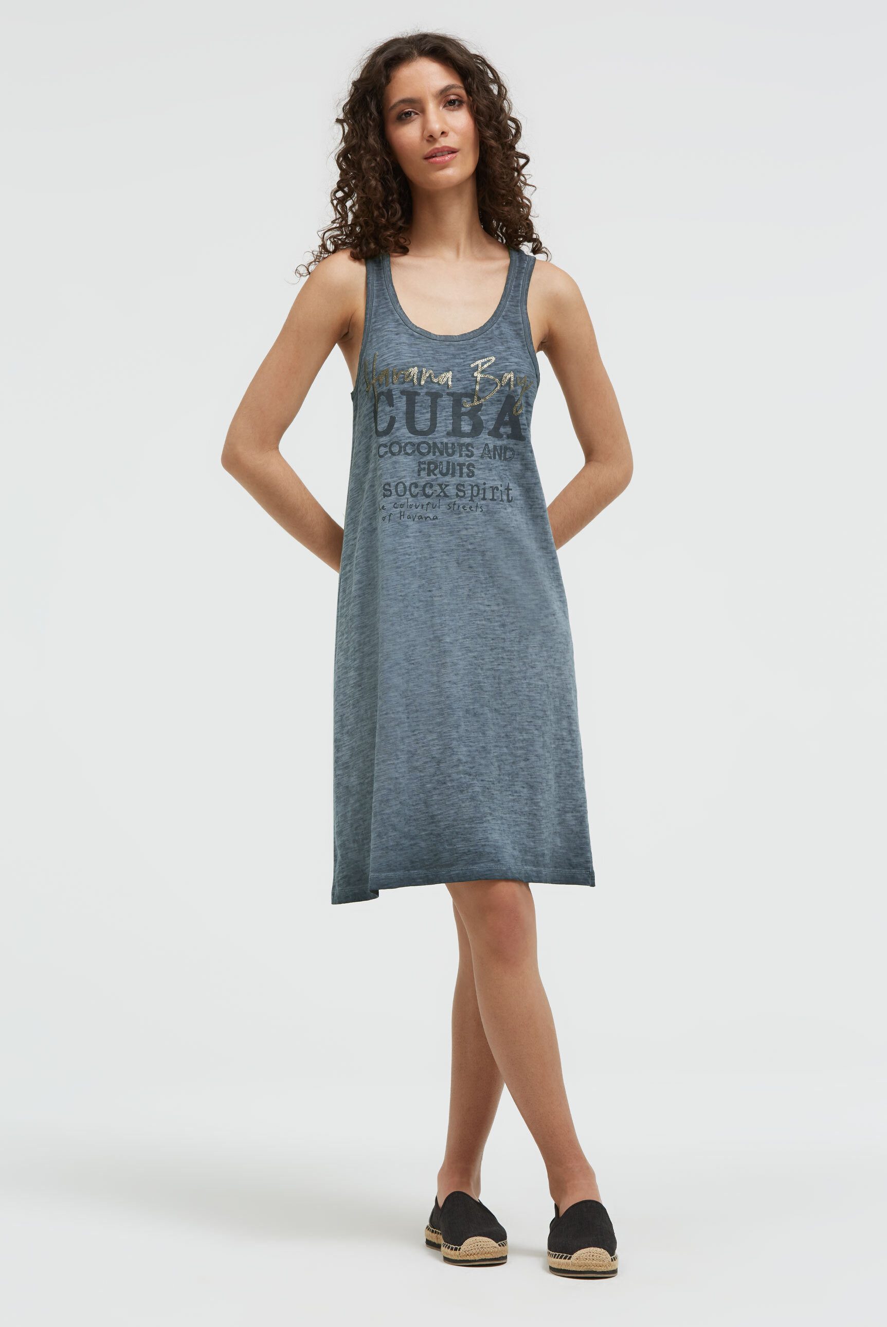 SOCCX Trägerkleid aus Baumwolle