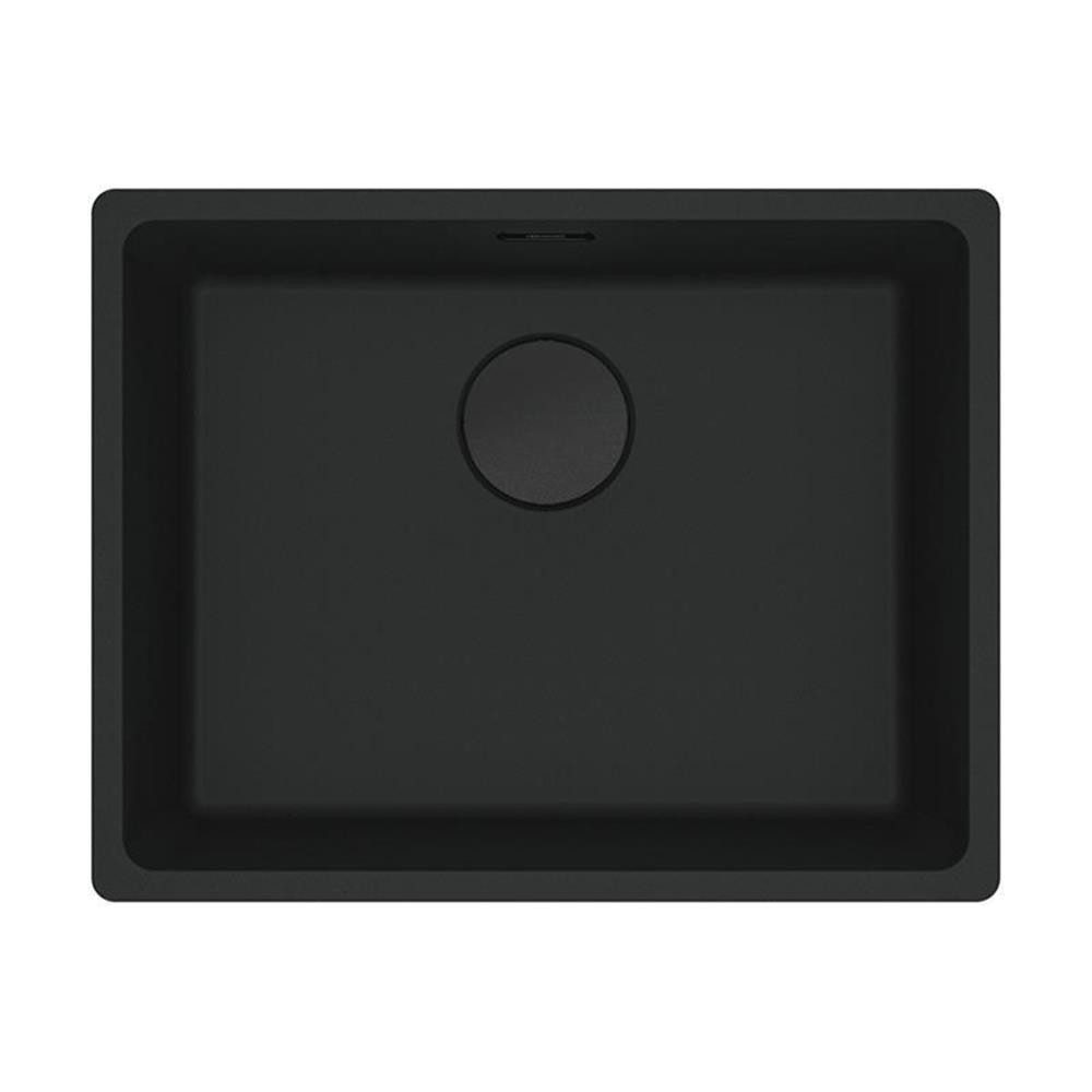 FRANKE Granitspüle Maris MRG 210-52 Fragranit flächenbündig einbaubar, Black Matt - Black, 0/0 cm