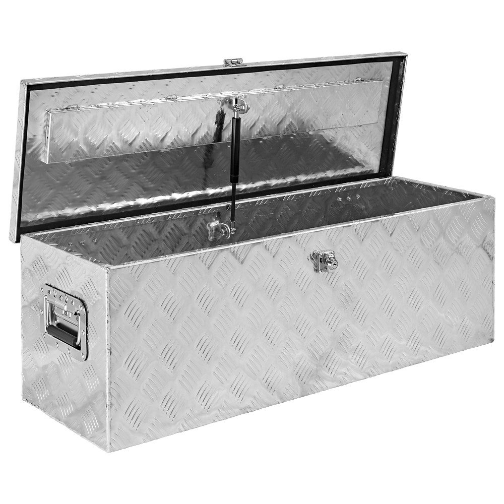 Trucky Anhänger-Deichselbox Truckbox Box Werkzeugkiste Anhängerbox Deichselbox Aluminium D100