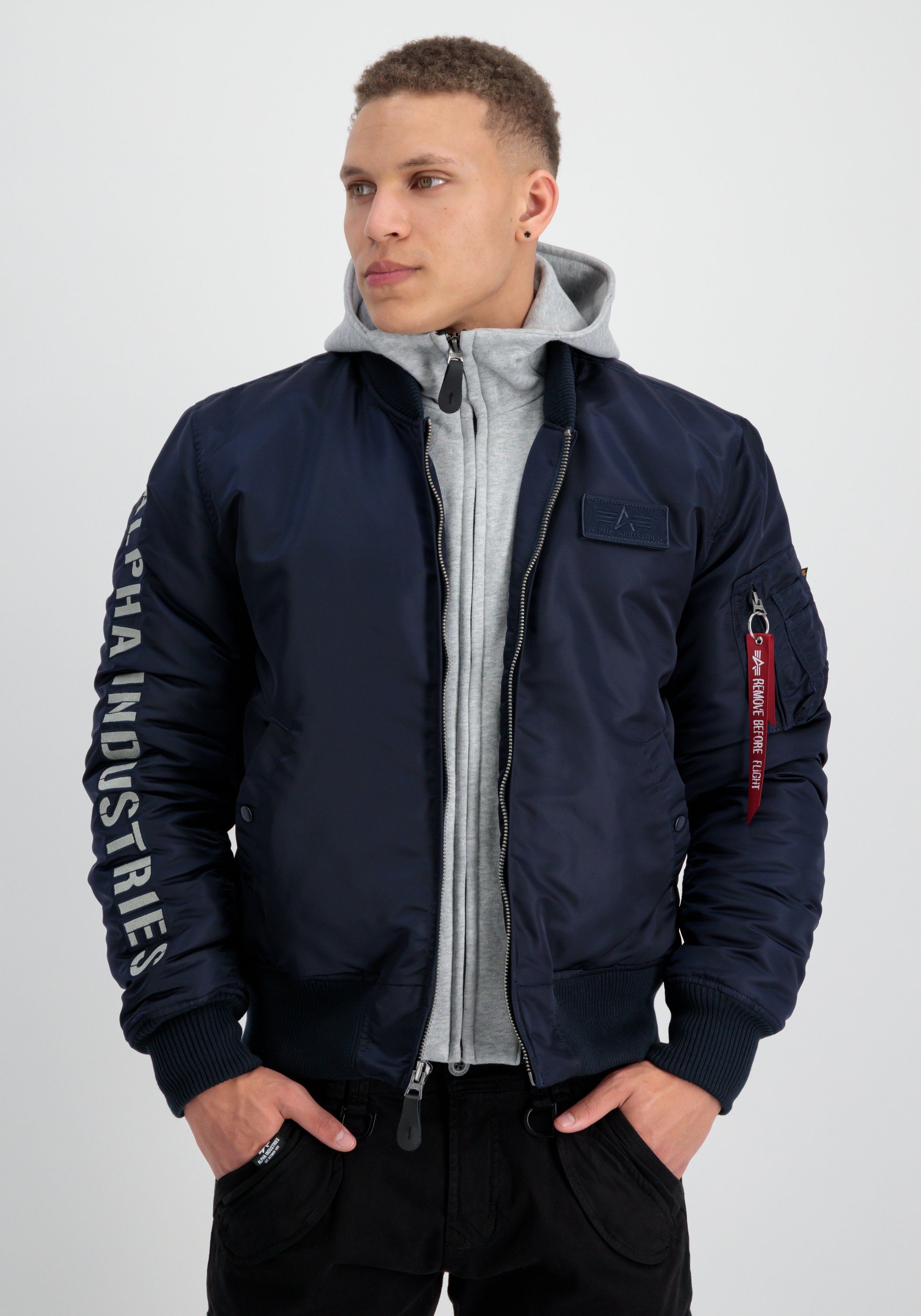 Alpha Industries Bomberjacke MA-1 D-Tec Sleeve Embroidery