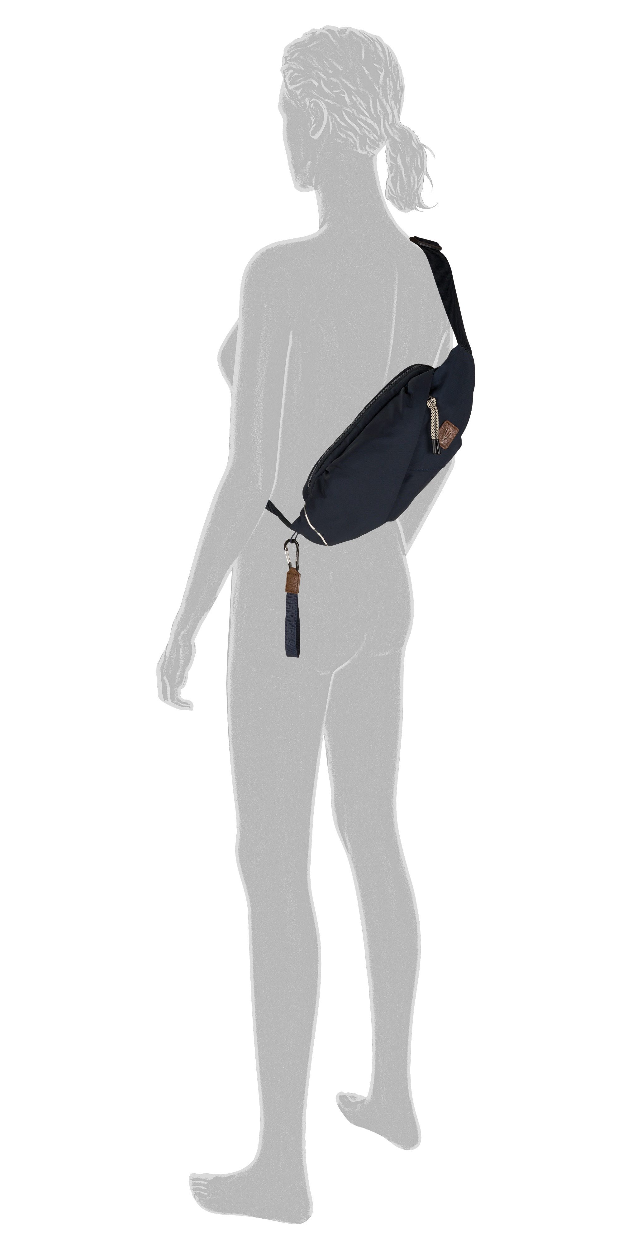 camel active Bauchtasche Aurum (Set, 2-tlg., abnehmbare Anhänger), aus recyceltem Polyester in Nylonstruktur, leicht & mit feinen Details