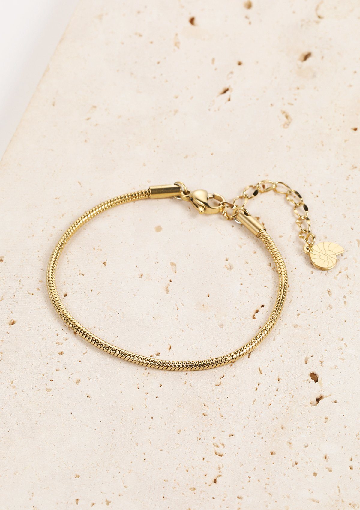 Hey Happiness Gliederarmband Set Edelstahl Strukturiertes Duo, für Damen, 2er Layer Set Glieder und Schlangen Armbänder, wasserfest