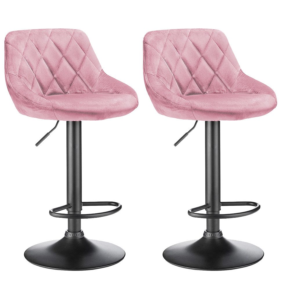 JEOBEST Barhocker Barstühle Bistrohocker Samt Gepolsterte günstig online kaufen
