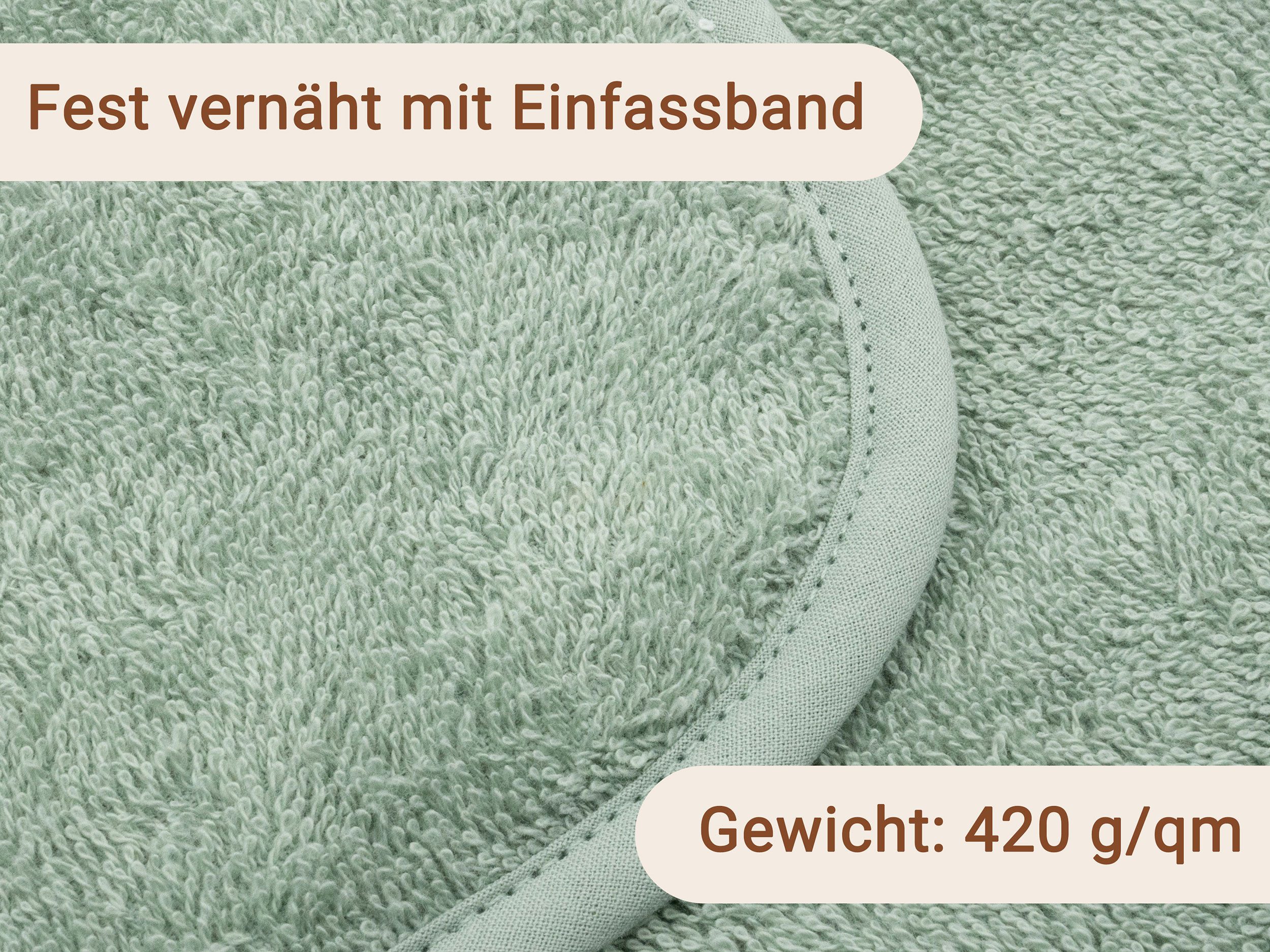 ZOLLNER Kapuzenhandtuch, Walkfrottier (1-St), 100 x 100 cm, 100% Baumwolle, günstig online kaufen