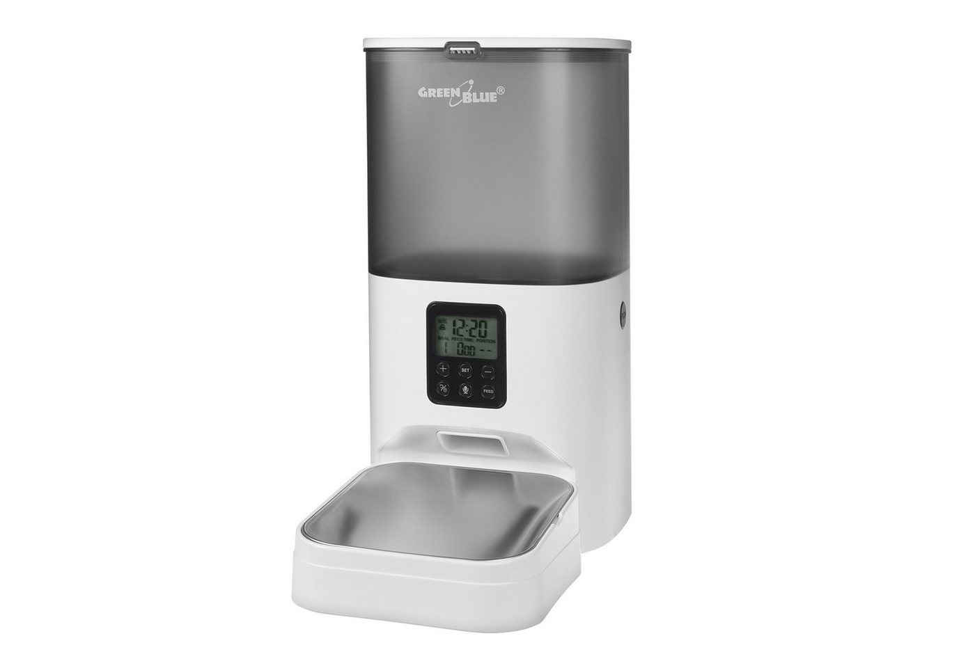 GreenBlue Futterspender GB393, Automatischer Futterspender für Katzen, Hunde, Haustiere 6L