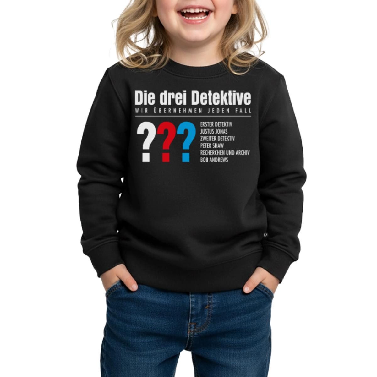 Sweatshirt Die Drei Fragezeichen Detektive Visitenkarte Kinder Premium Pullover