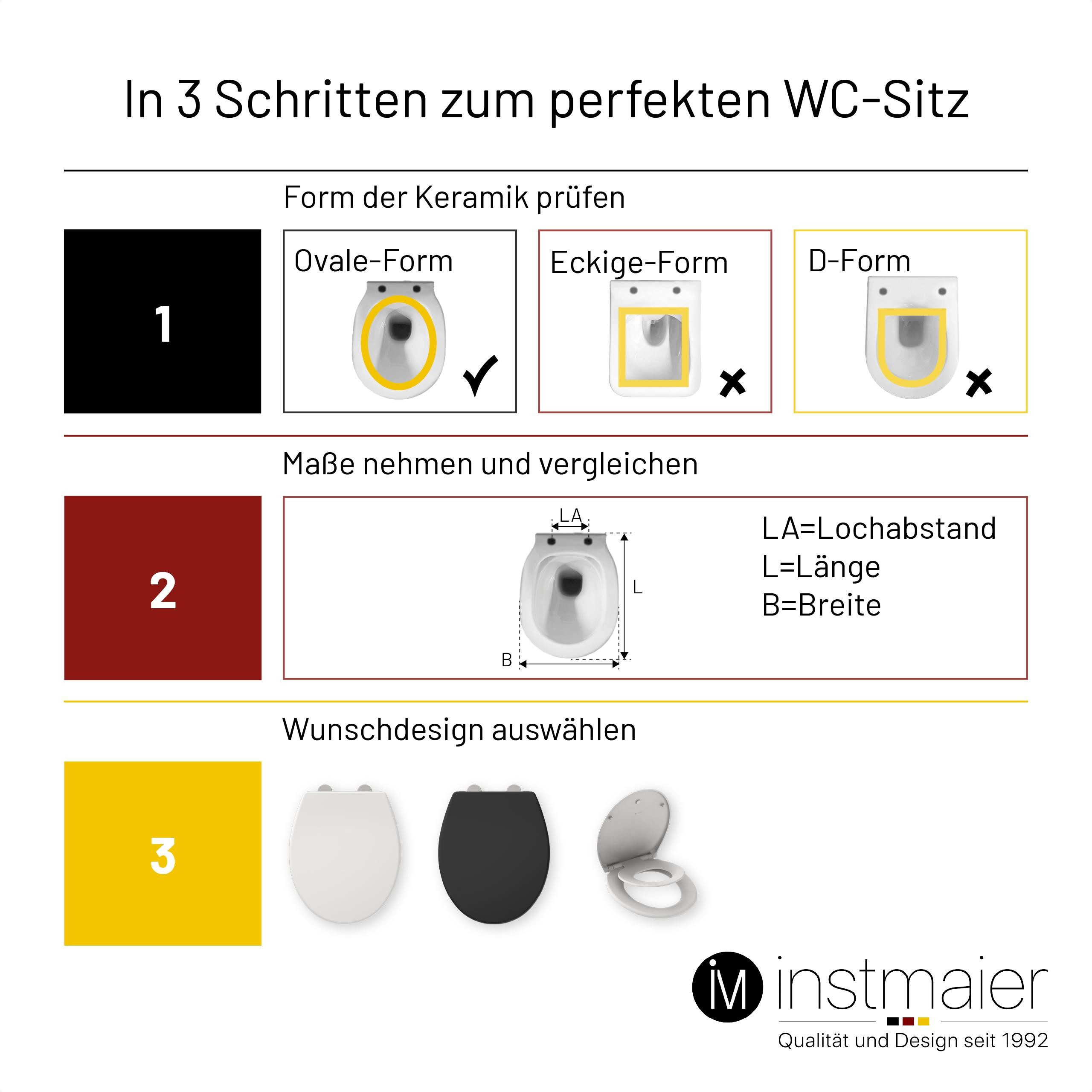 instmaier WC-Sitz, Absenkautomatik, zur Reinigung abnehmbar, günstig online kaufen