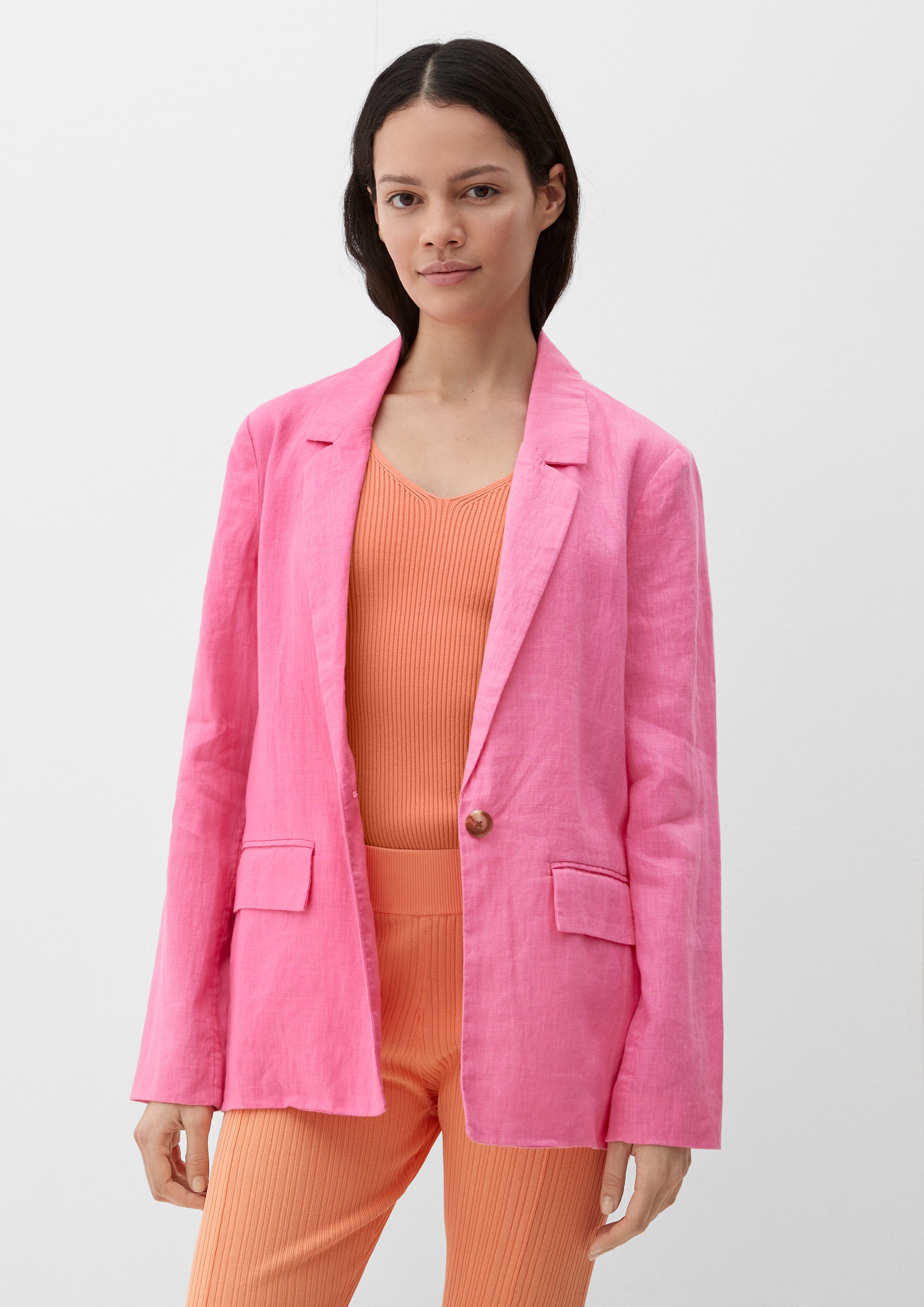 S.Oliver Felpa Blazer Donna Slim Fit - Cotone Con Colletto E Bottoni - Taglia S - 5