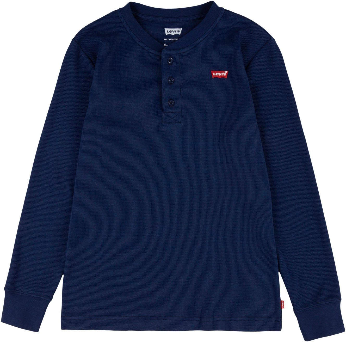 Levi's® Kids Langarmshirt LVB LS THERMAL HENLEY KNIT TOP for BOYS