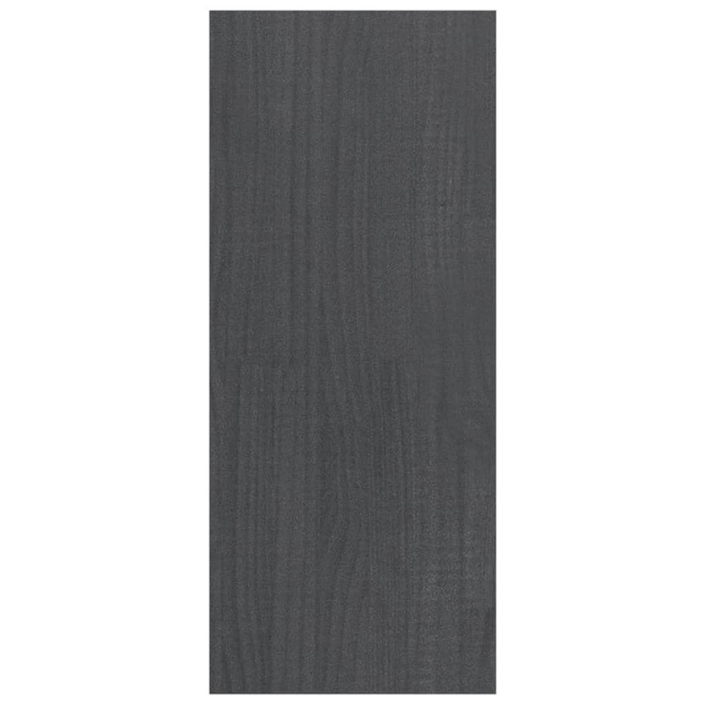 cm Massivholz Grau 100x30x71,5 furnicato Bücherregal Kiefer Raumteiler