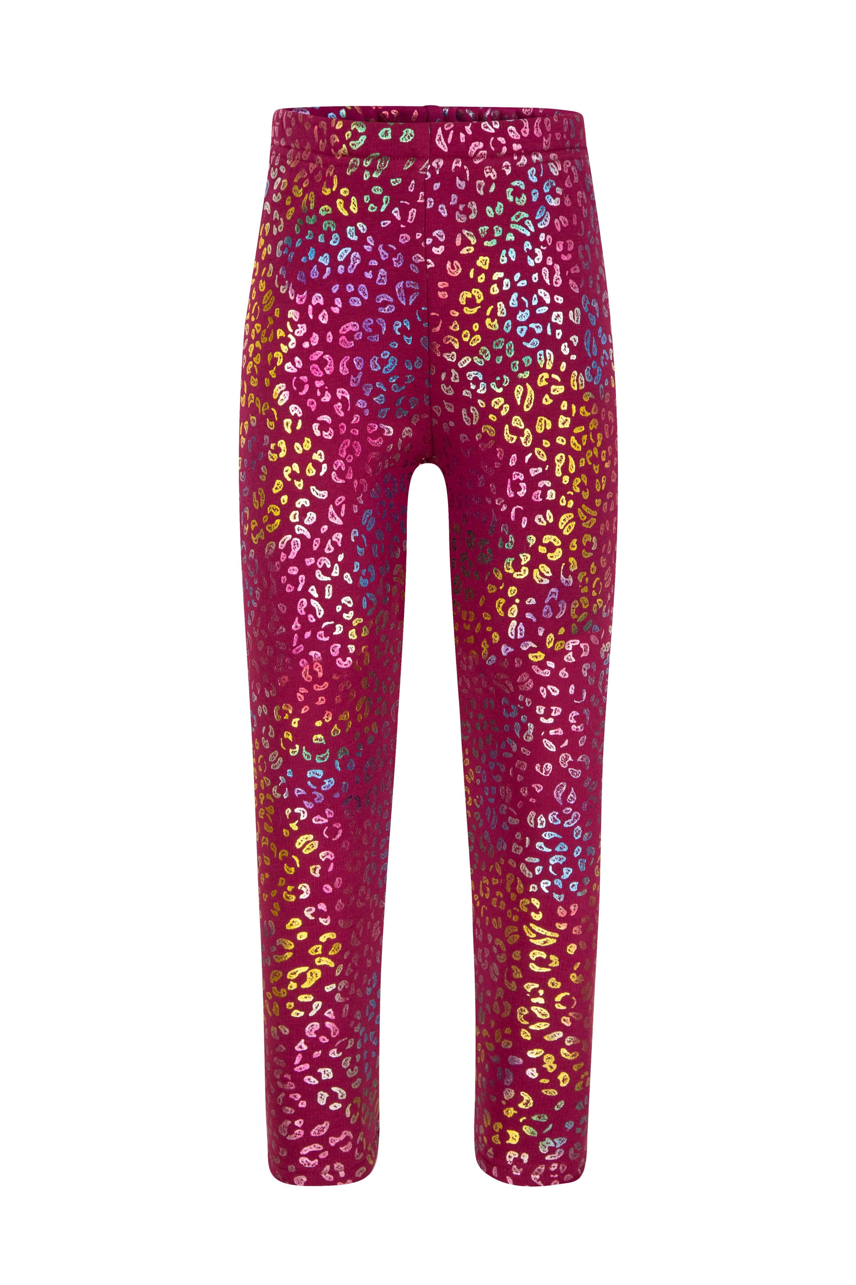 happy girls Strickleggings im bunten Allover